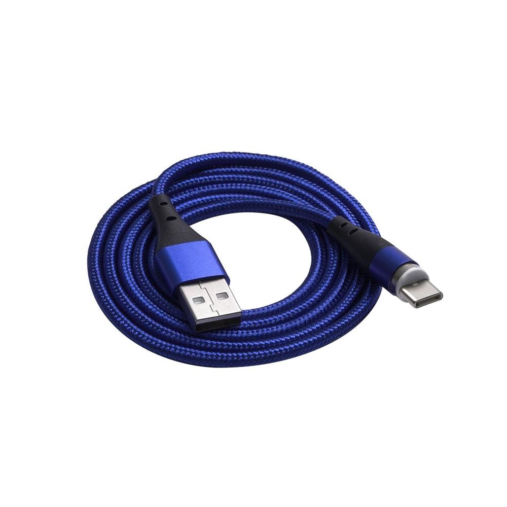 Akyga Laddningskabel USB-A - USB-C 1m - Blå