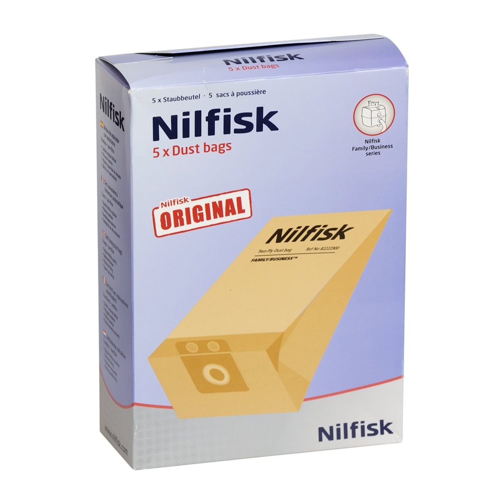 Nilfisk 82222900 Dammsugarpåsar 5-pack
