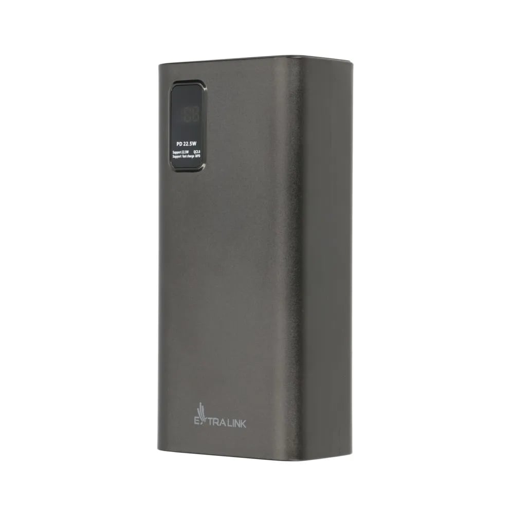 Extralink Powerbank EPB-069, 30000mAh USB-C - Svart