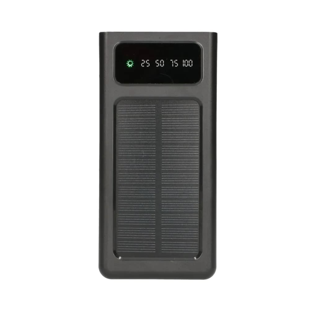 Extralink Powerbank med solpanel EPB-093, 30000mAh USB-C - Svart