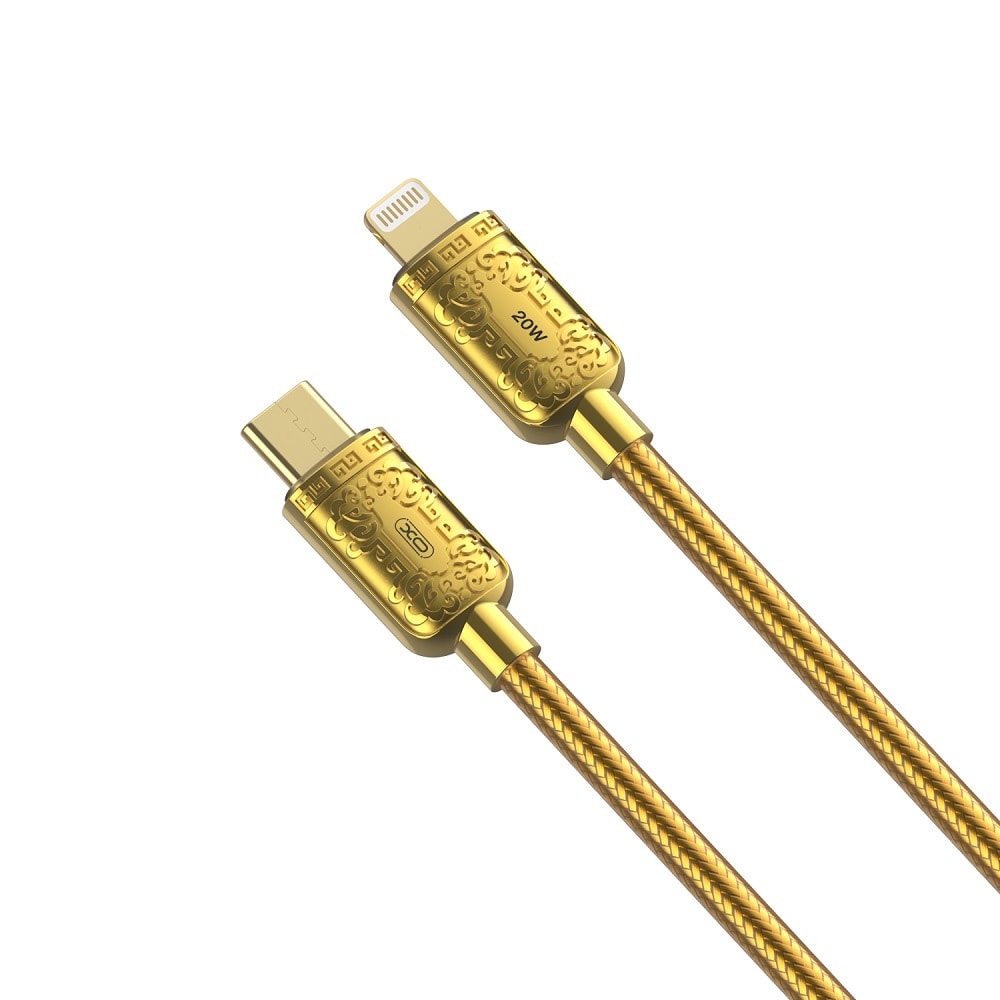 XO USB-kabel NB-Q217A PD USB-C - Lightning 1m 20W - Guld