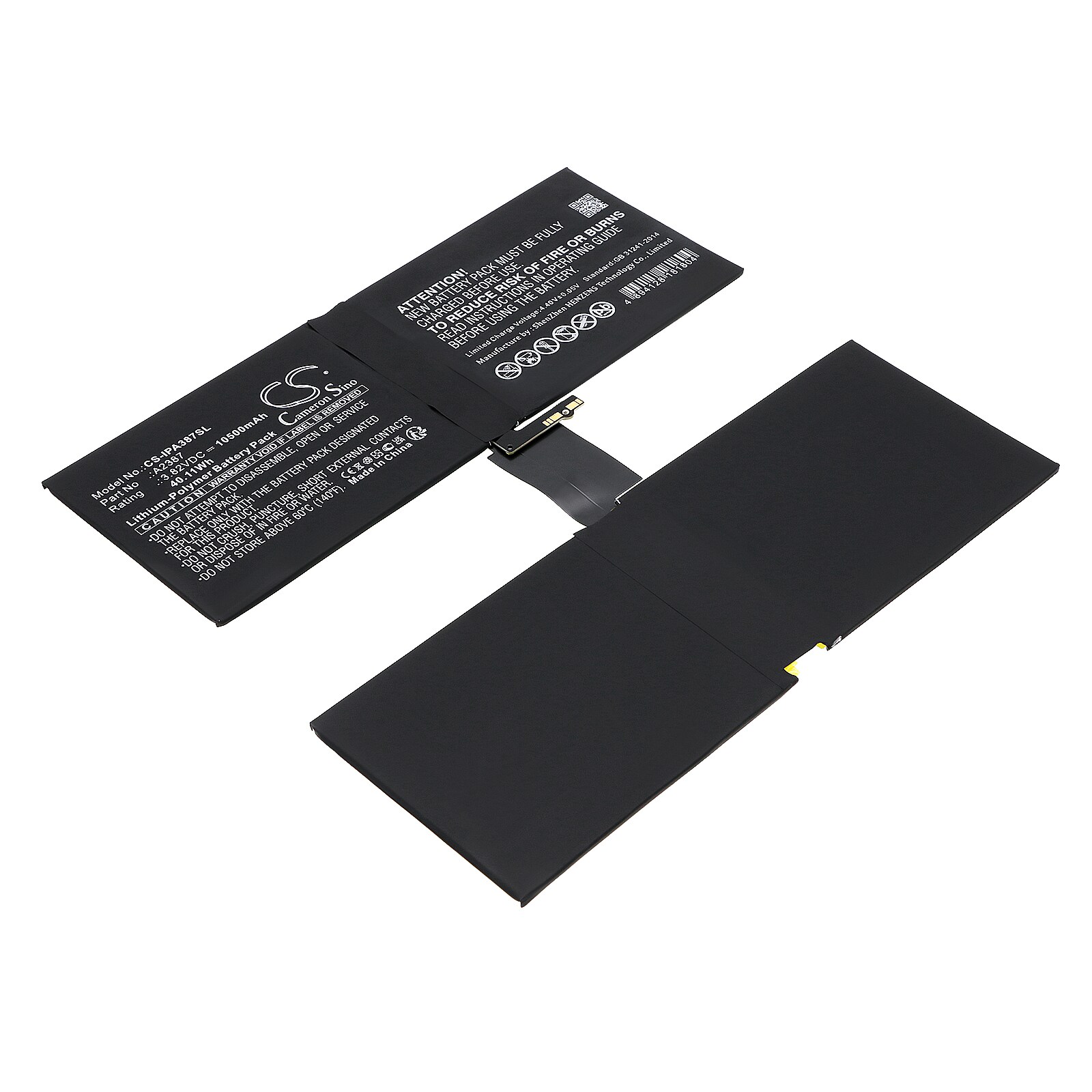 Batteri till Tablett för Apple iPad Pro 12.9 2021, iPad Pro 5th Gen 12.9 2021, A2378 m.fl.