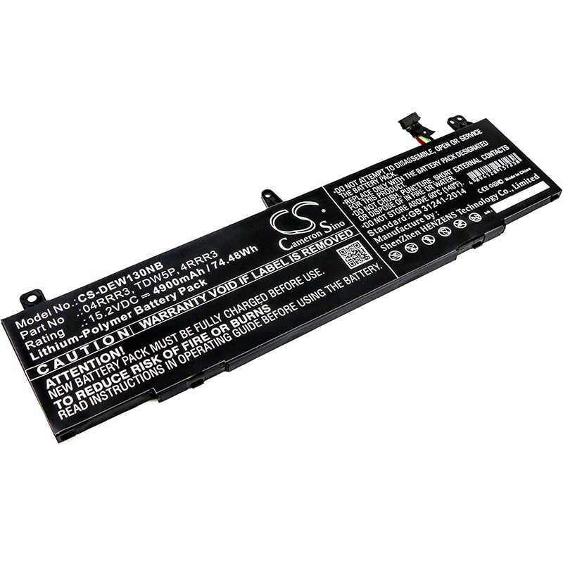 Batteri till Notebook, Bärbar dator för DELL Alienware 13 R3, ALW13C, ALW13CR-2838 m.fl.