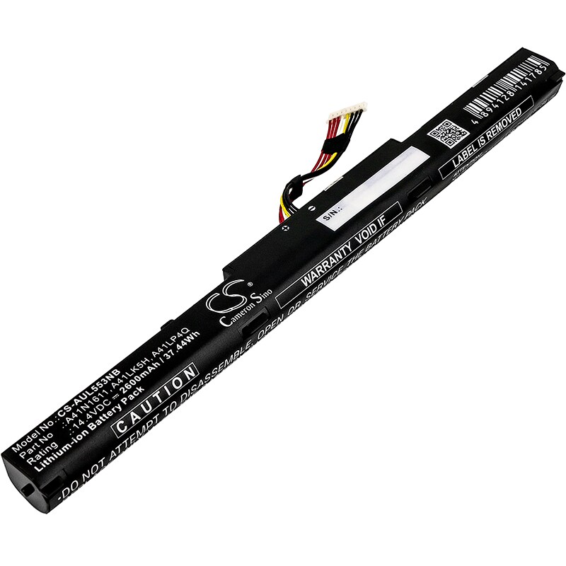Batteri till Notebook, Bärbar dator för Asus GL553VD, GL553VD-1A, GL553VD-1B m.fl.