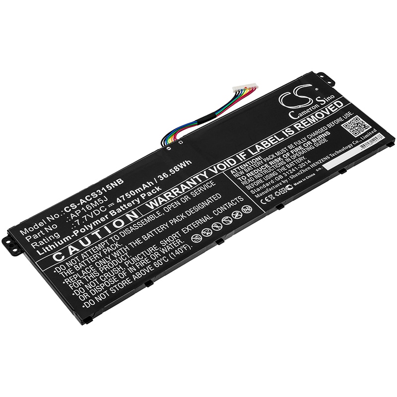 Batteri till Notebook, Bärbar dator för Acer Aspire 3 A315-21, Aspire 3 A315-51 m.fl.