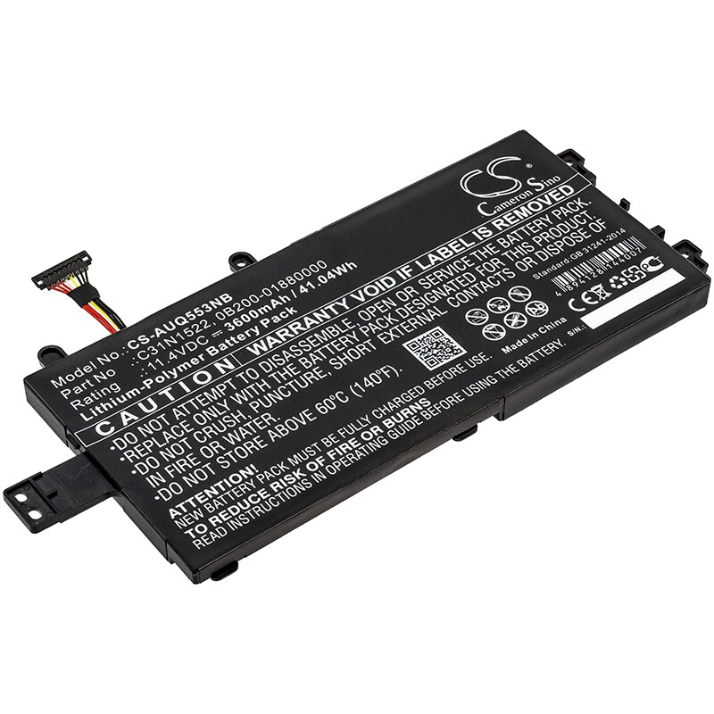 Batteri till Notebook, Bärbar dator för Asus Q553U, Q553UB-BSI7T13