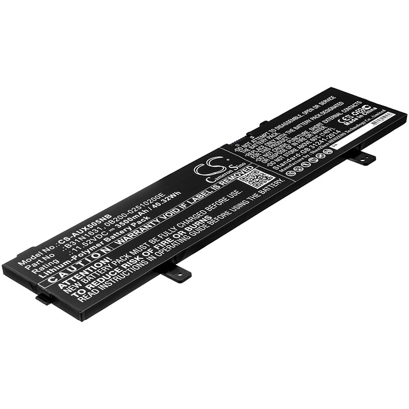Batteri till Notebook, Bärbar dator för Asus VivoBook 15 X505B, VivoBook 15 X505Z m.fl.