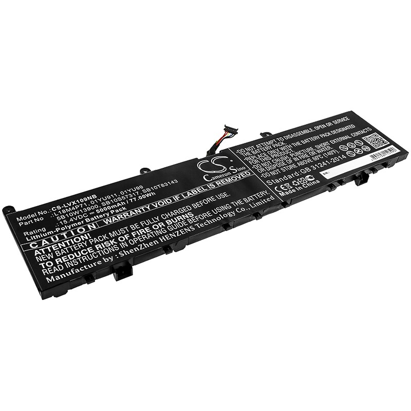 Batteri till Notebook, Bärbar dator för Lenovo ThinkPad P1 2019 20QTA00PCD m.fl.