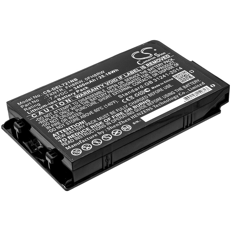 Batteri till Notebook, Bärbar dator för DELL Latitude 7202 Rugged Tablet m.fl.