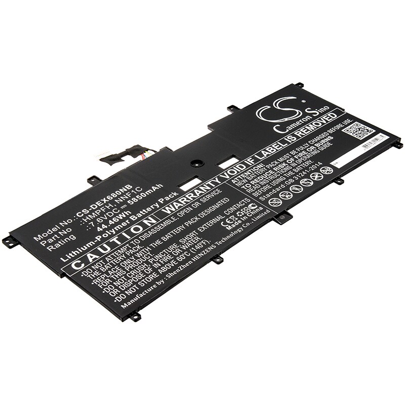 Batteri till Notebook, Bärbar dator för DELL XPS 13-9365-D6801TS, XPS 13-9365-D6701TS m.fl.