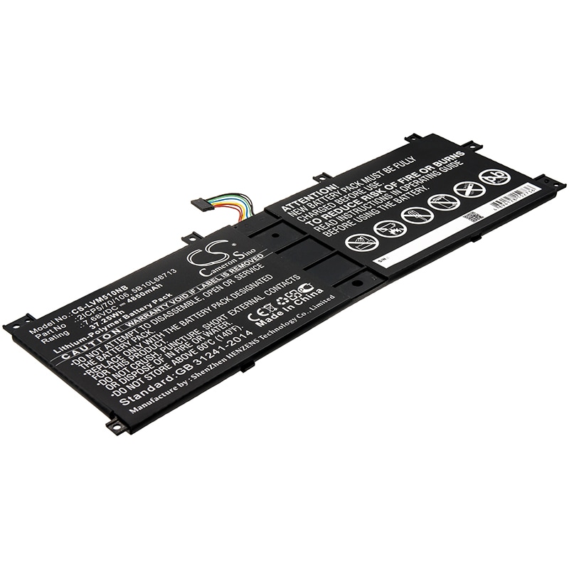 Batteri till Notebook, Bärbar dator för Lenovo IdeaPad Miix 510-12ISK-80U10002GE m.fl.