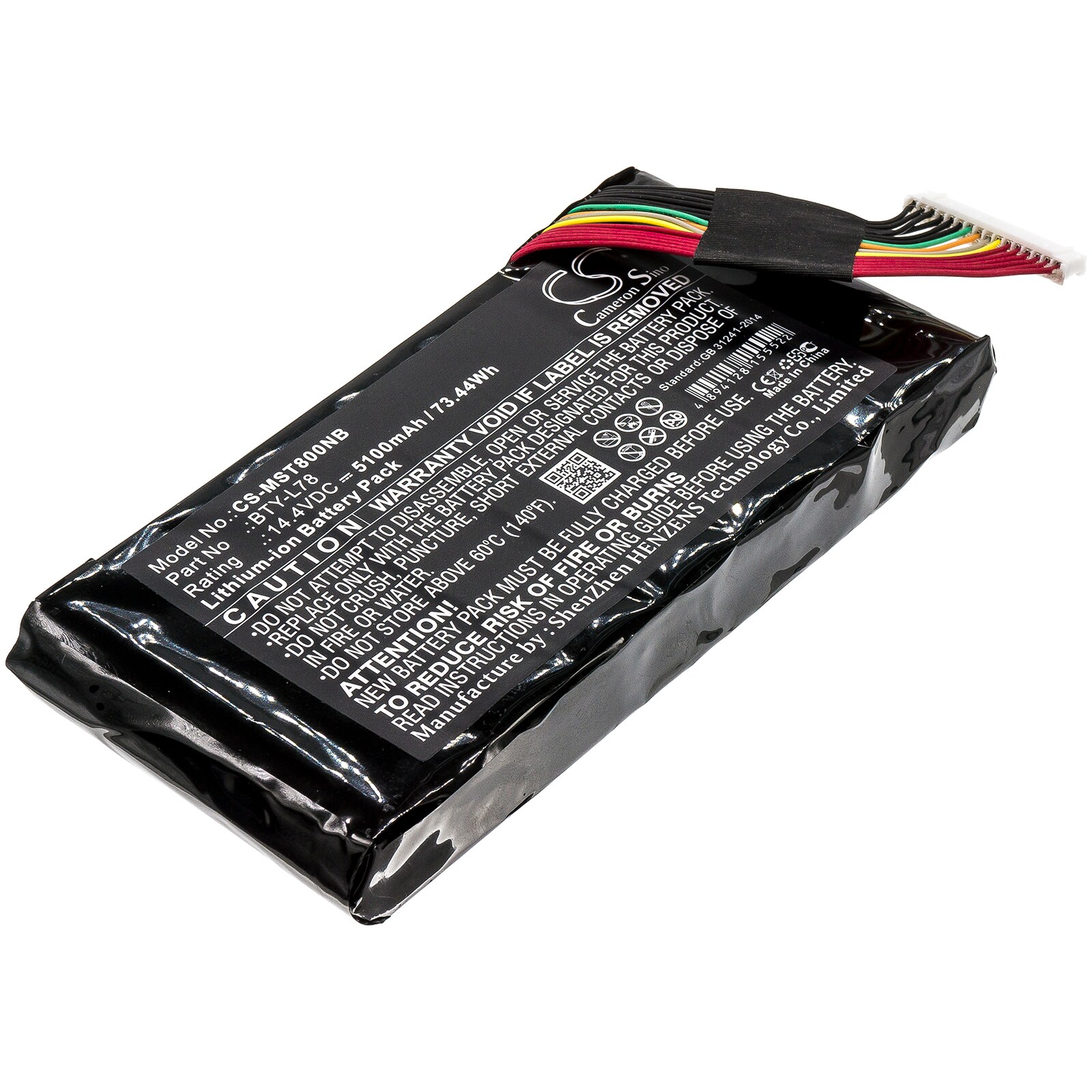 Batteri till Notebook, Bärbar dator för MSI WT75 8SM-028CA, GT75 8RF m.fl.