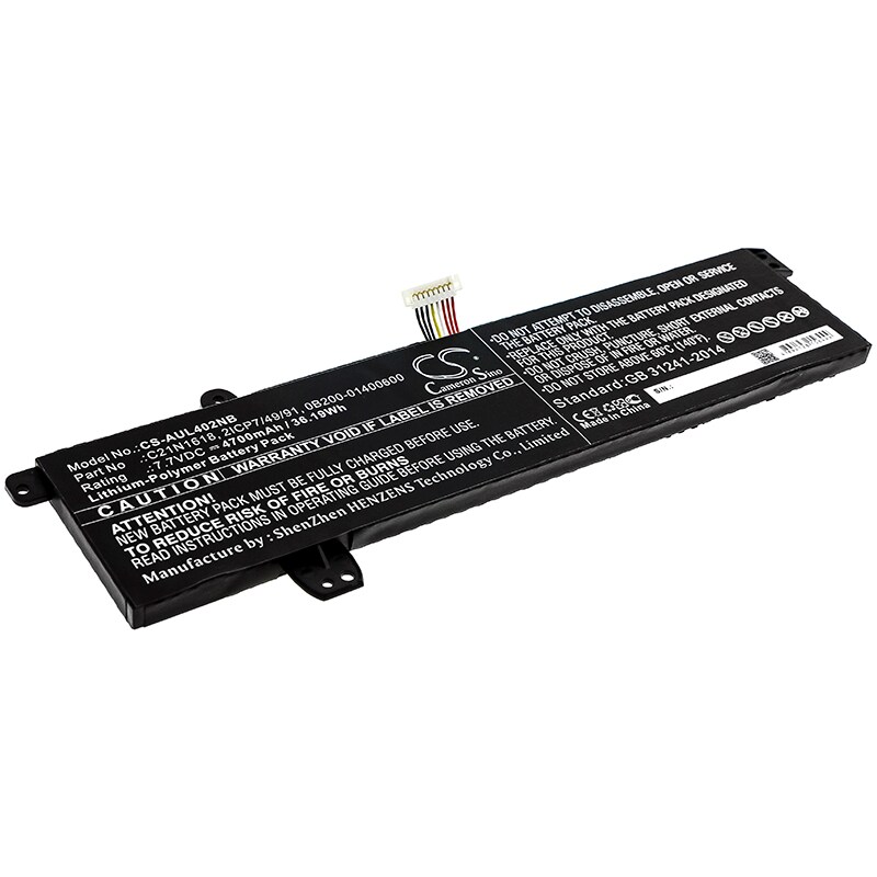 Batteri till Notebook, Bärbar dator för Asus L402BP, VivoBook R417BA-FA160T m.fl.