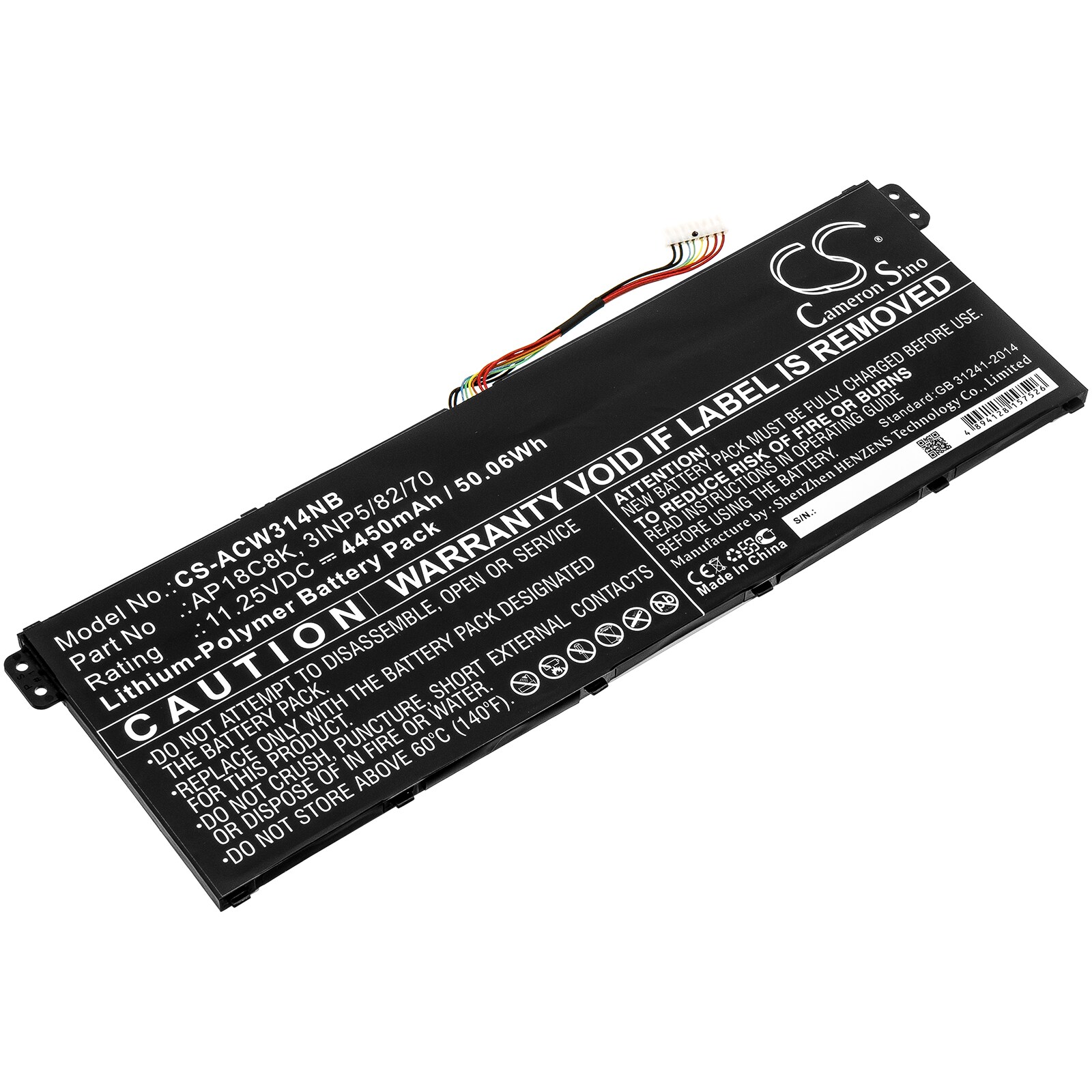 Batteri till Notebook, Bärbar dator för Acer Swift 3 SF314-57G-7448 m.fl.