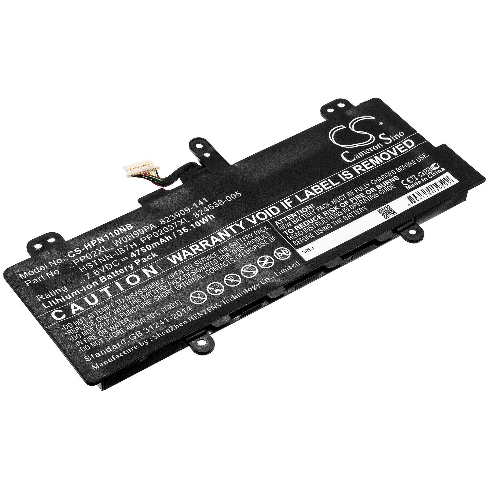 Batteri till Notebook, Bärbar dator för HP Pavilion 11-S001TU, Pavilion 11-S003TU