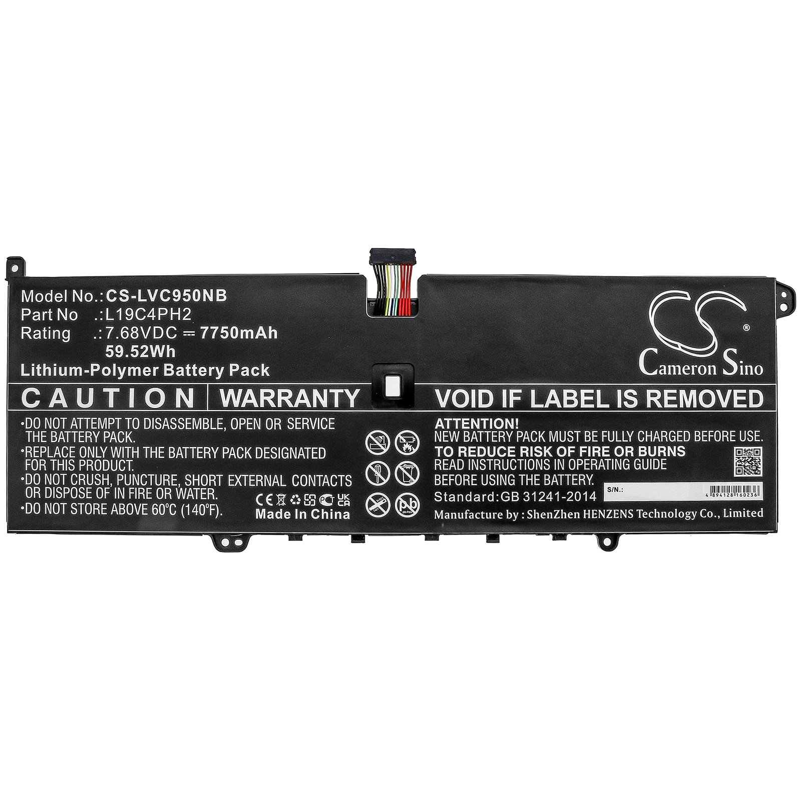 Batteri till Notebook, Bärbar dator för Lenovo Yoga C950