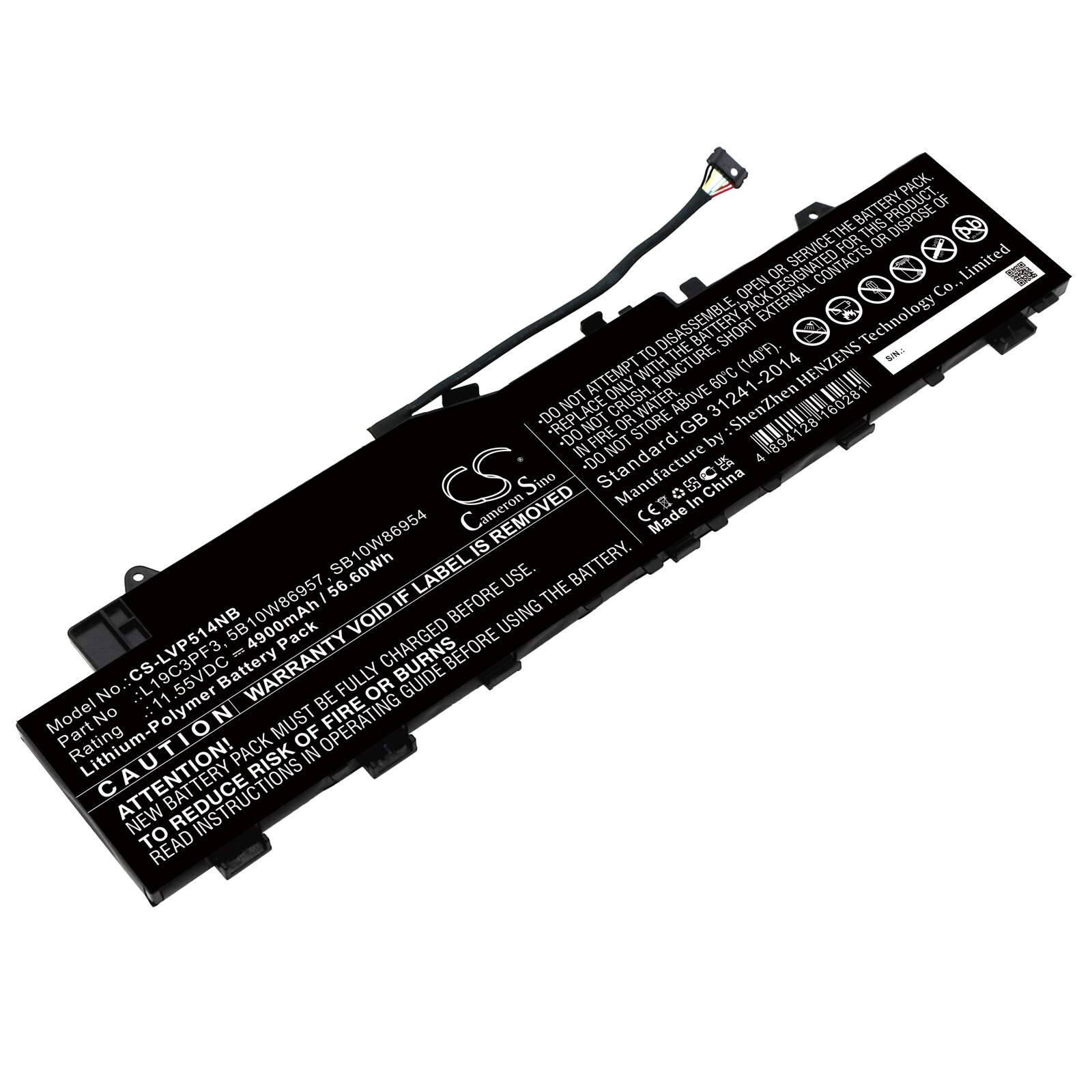 Batteri till Notebook, Bärbar dator för Lenovo IdeaPad 5 14, IdeaPad 5 14ARE m.fl.