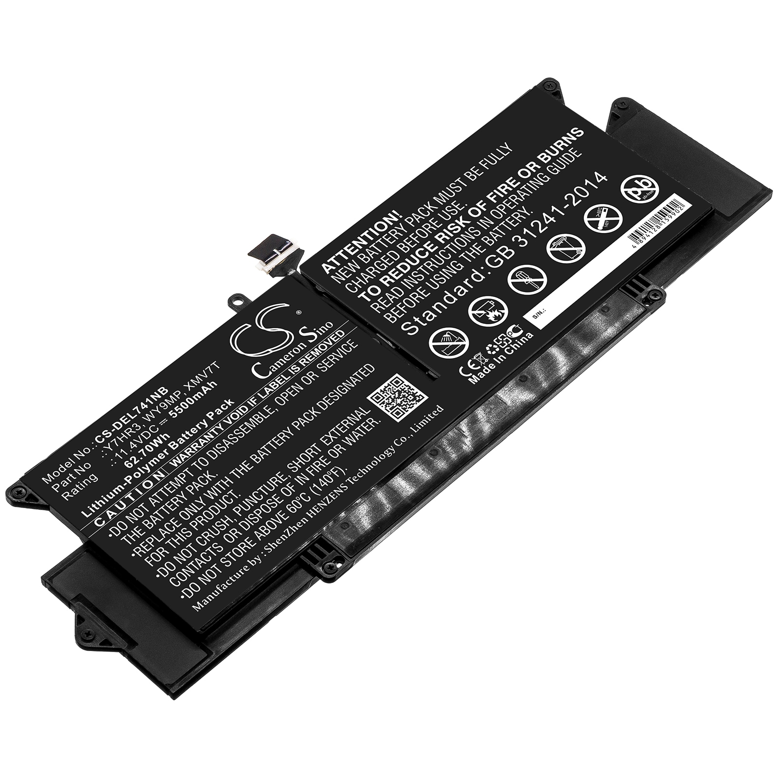 Batteri till Notebook, Bärbar dator för DELL Latitude 7410