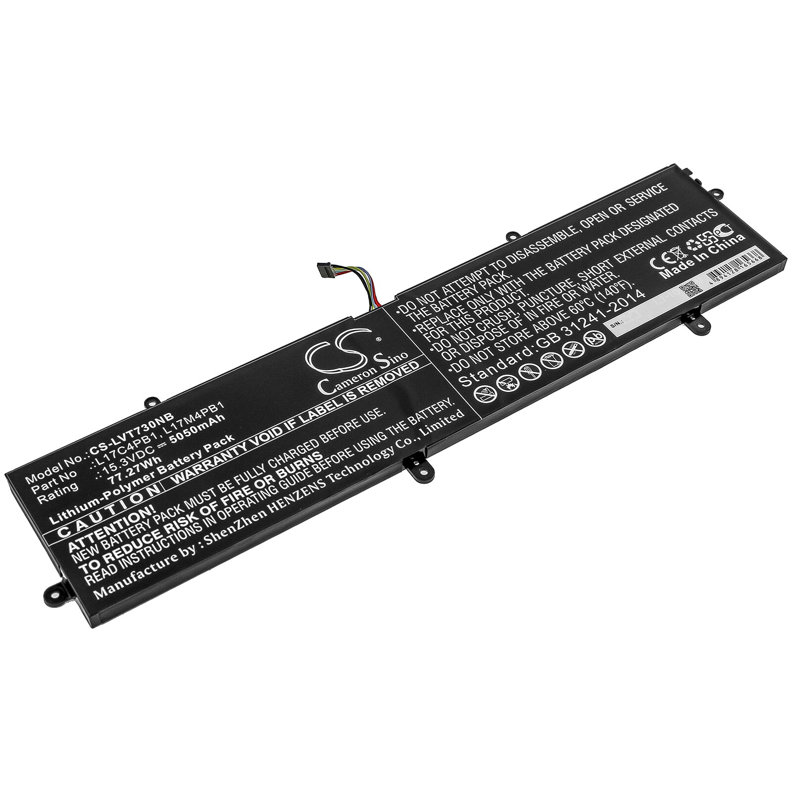Batteri till Notebook, Bärbar dator för Lenovo IdeaPad 720S-15IKB(81AC), V730-15 m.fl.
