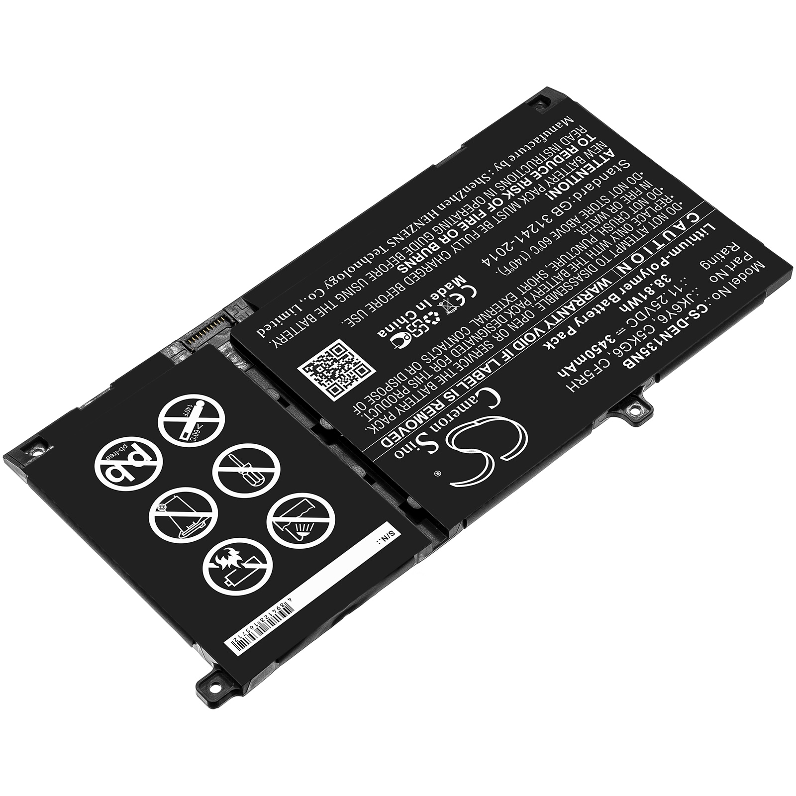 Batteri till Notebook, Bärbar dator för DELL Inspiron 13 5301, Vostro 14 5402 m.fl.