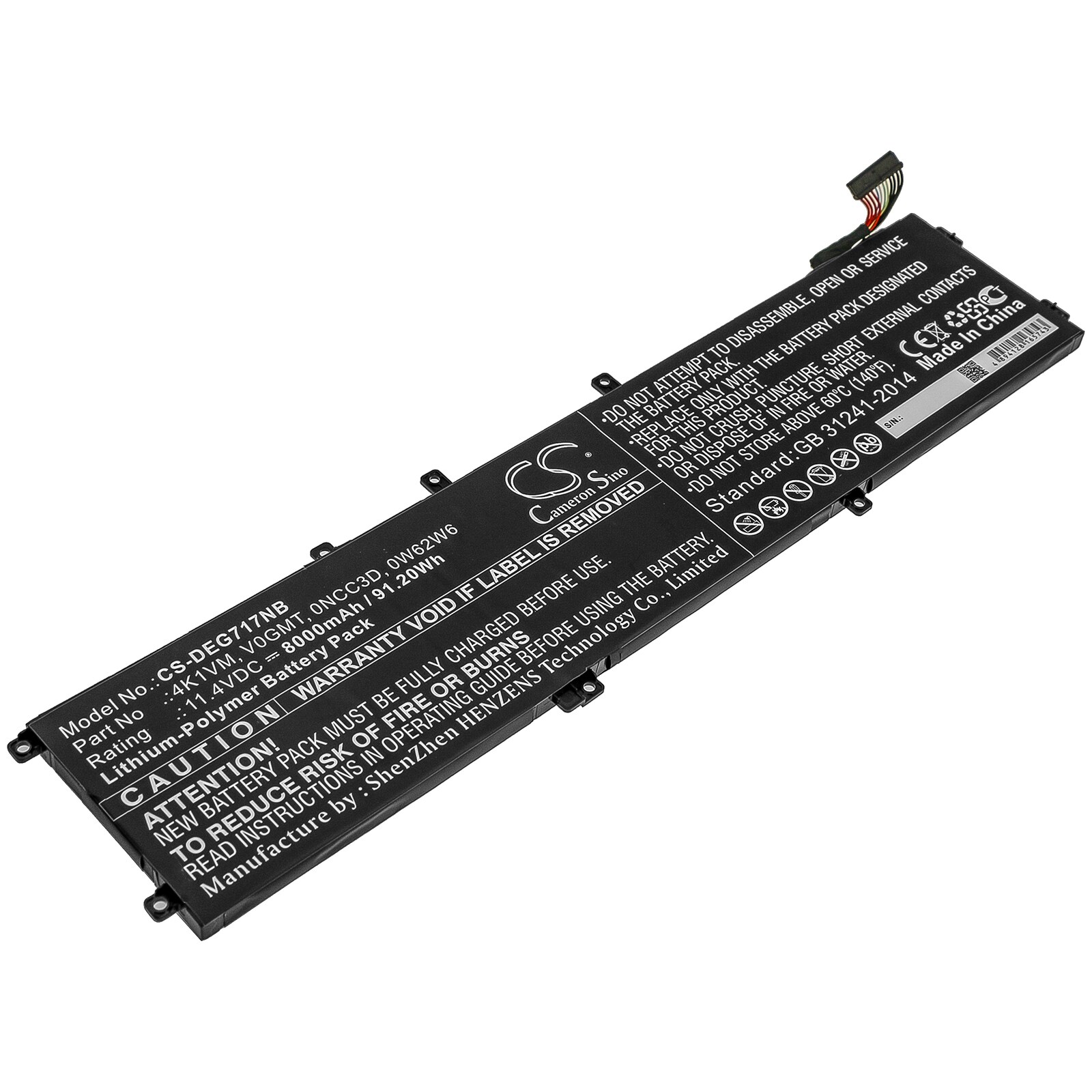 Batteri till Notebook, Bärbar dator för DELL G7 17 7700