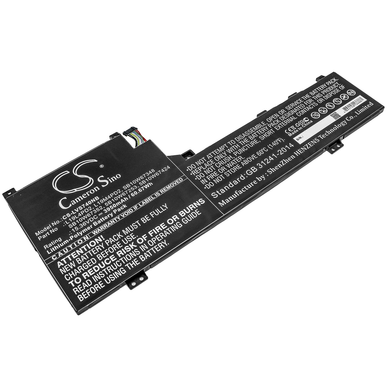 Batteri till Notebook, Bärbar dator för Lenovo Yoga S740 14, IdeaPad S740-14IIL