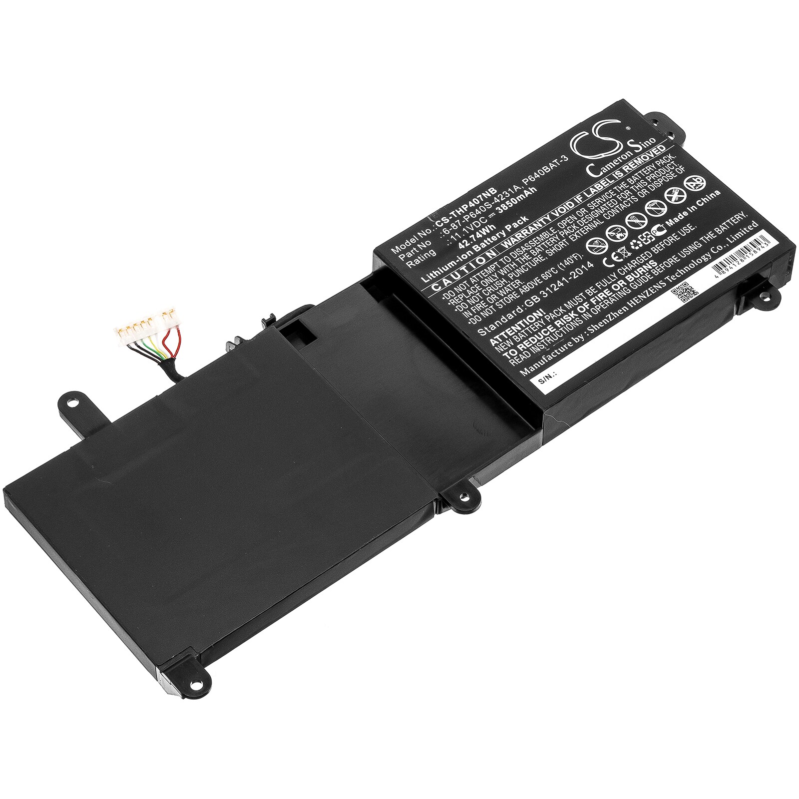 Batteri till Notebook, Bärbar dator för Schenker XMG P407-DRH, XMG P407-PSD m.fl.