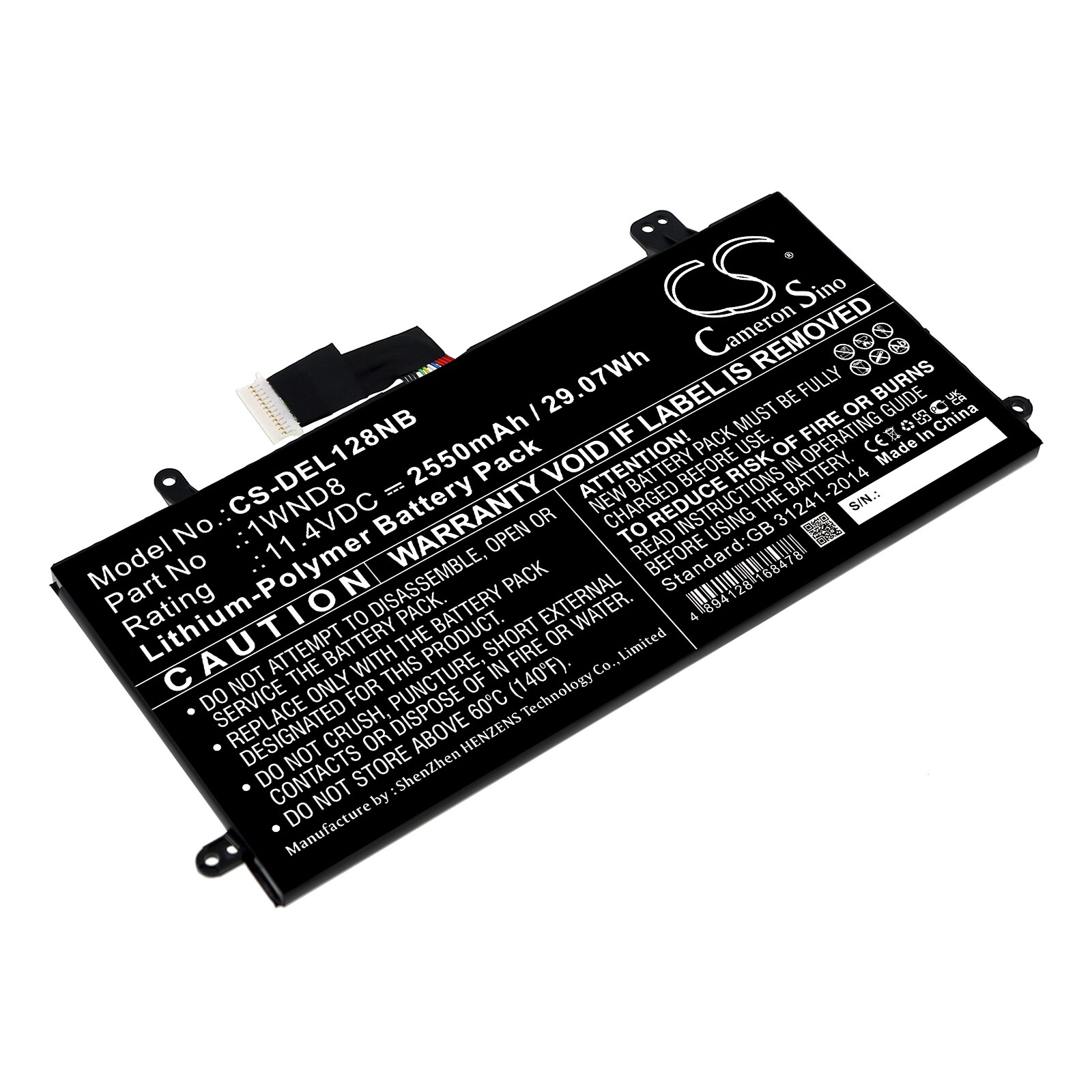 Batteri till Notebook, Bärbar dator för DELL Latitude 12 5285, Latitude 5285