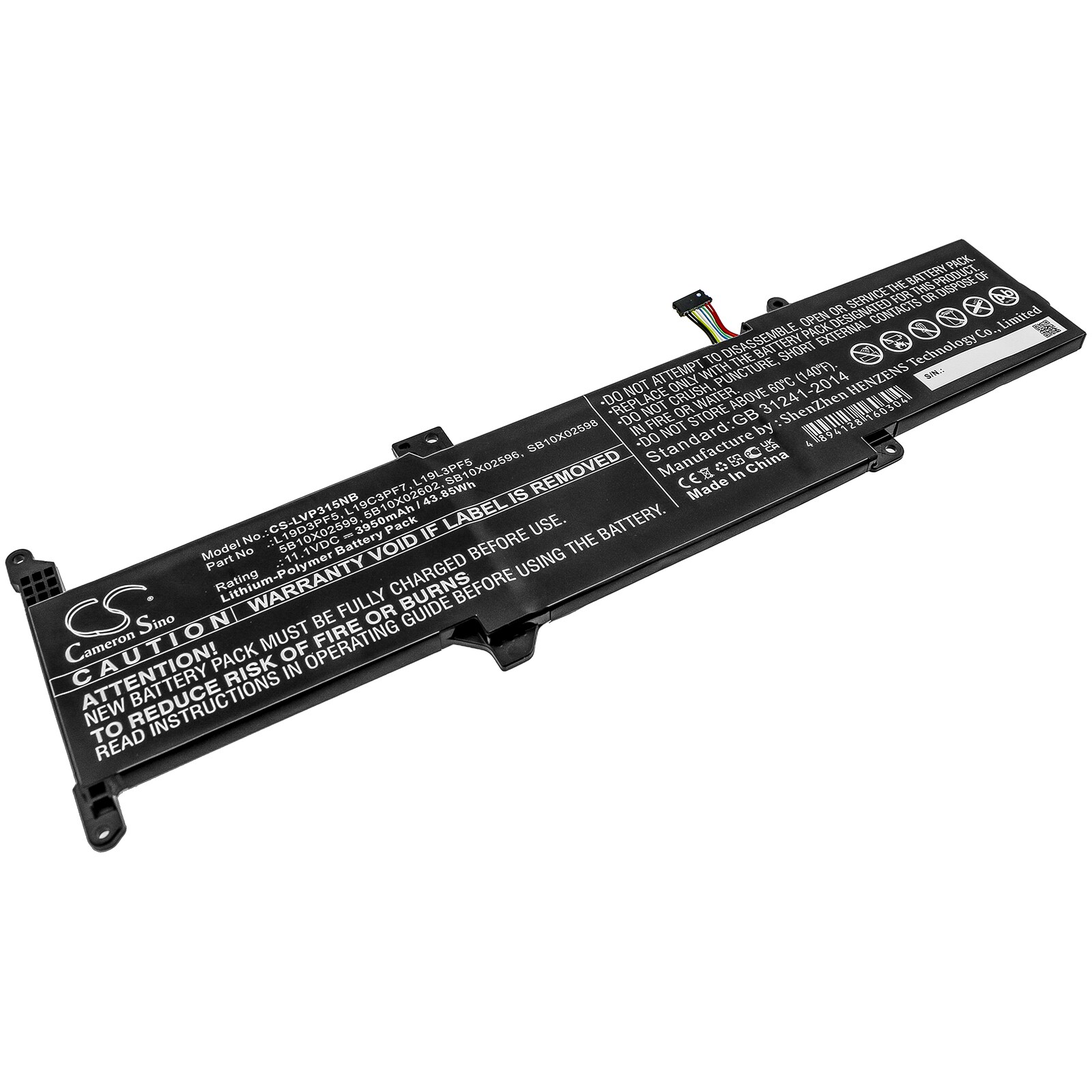 Batteri till Notebook, Bärbar dator för Lenovo Ideapad 3-15, ideapad 3-14IIL05 m.fl.