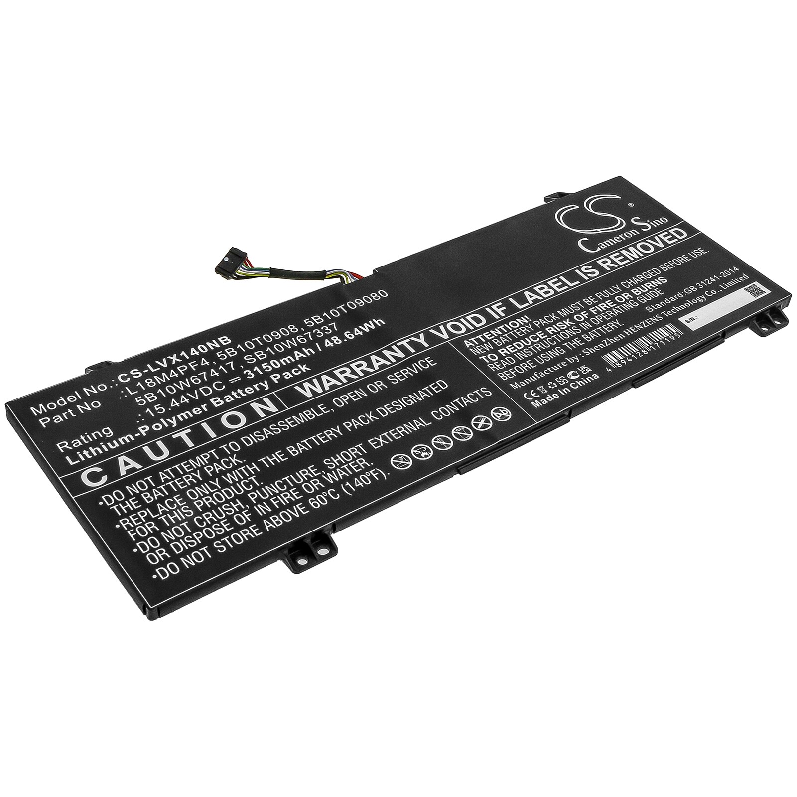 Batteri till Notebook, Bärbar dator för Lenovo Xiaoxin Air 14 2019 m.fl.