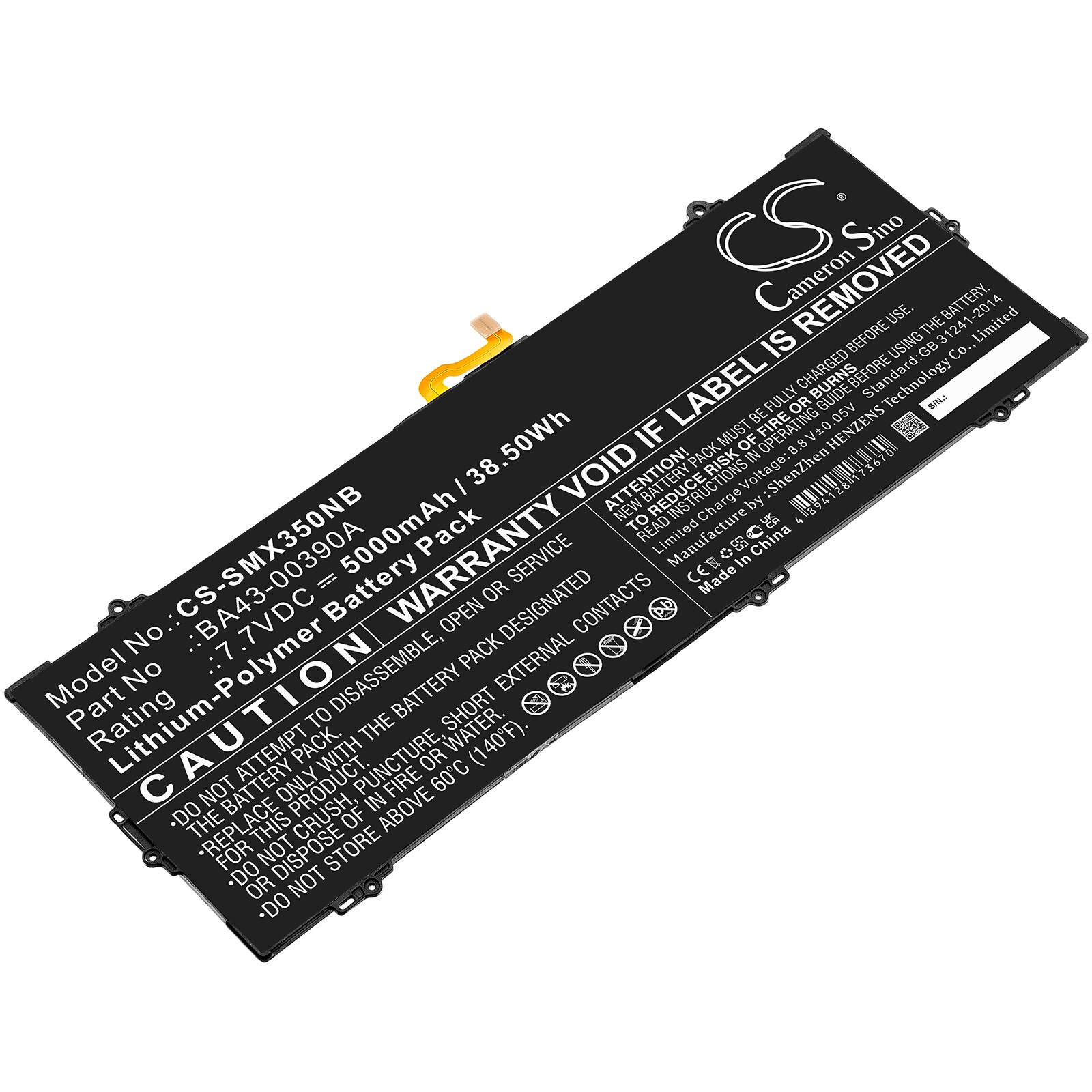 Batteri till Notebook, Bärbar dator för Samsung Chromebook 15.6", XE350XBA-K01US