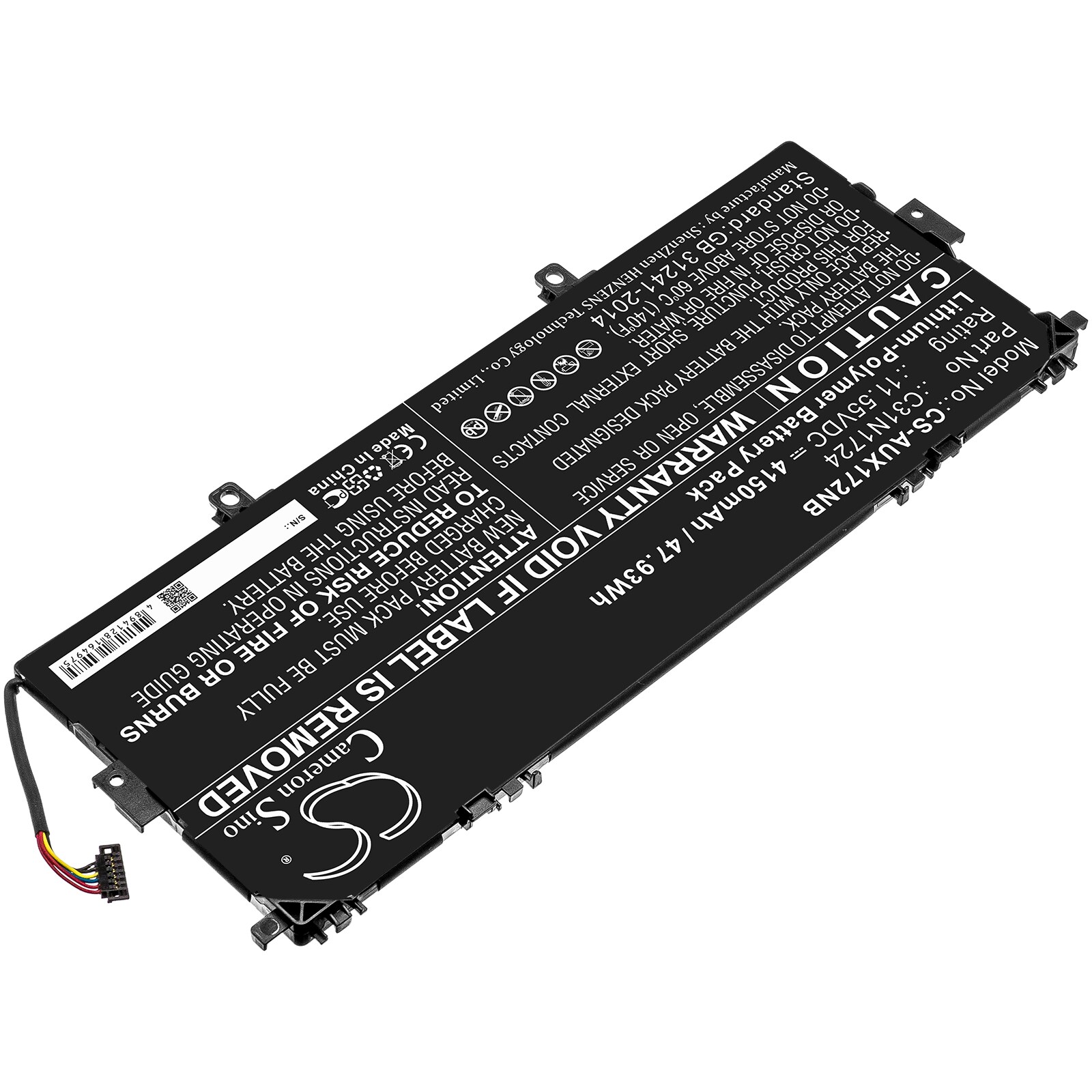 Batteri till Notebook, Bärbar dator för Asus ZenBook 13 UX331UN-EG011T, U3100FAL m.fl.