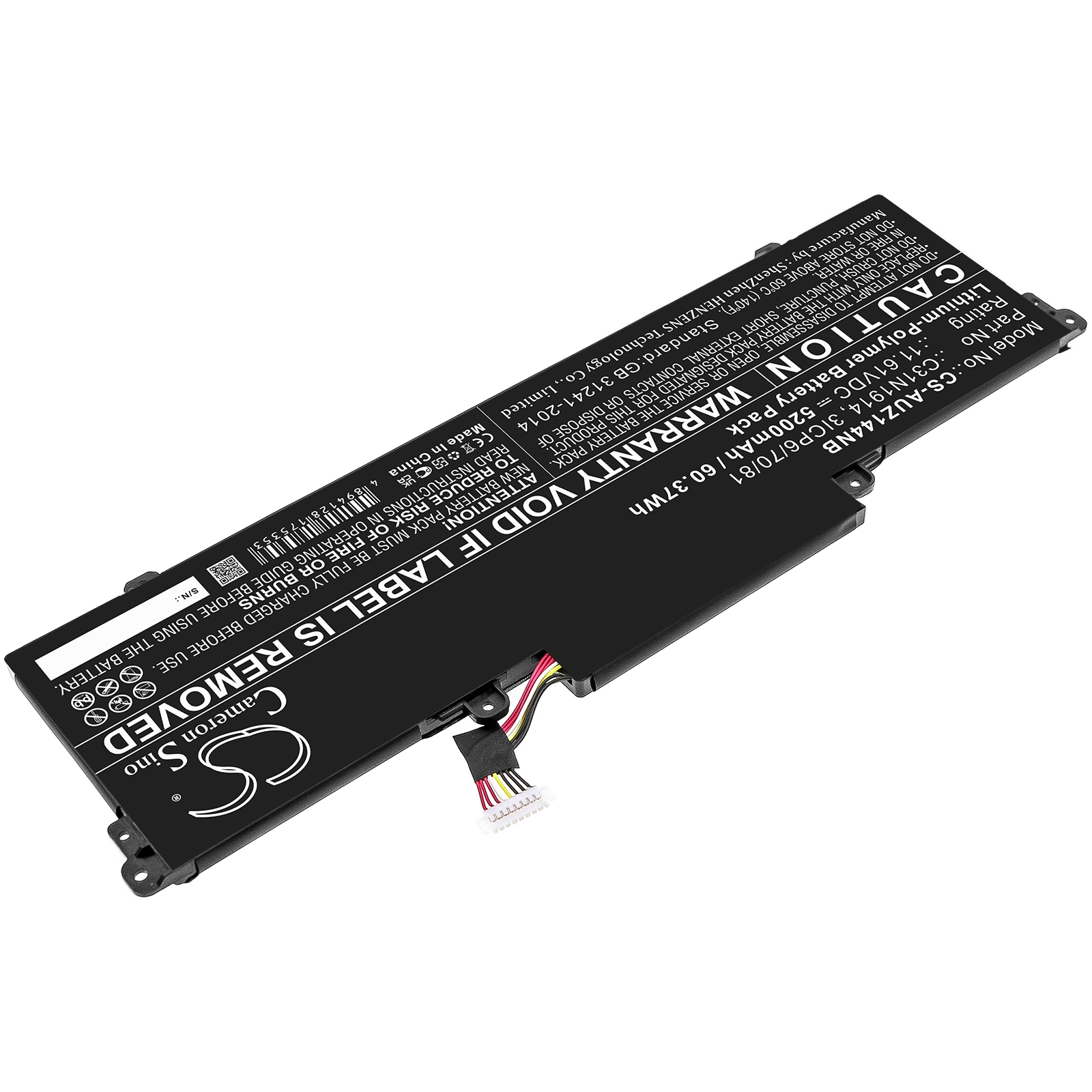 Batteri till Notebook, Bärbar dator för Asus Zenbook 14 UX435EG-AI084T m.fl.