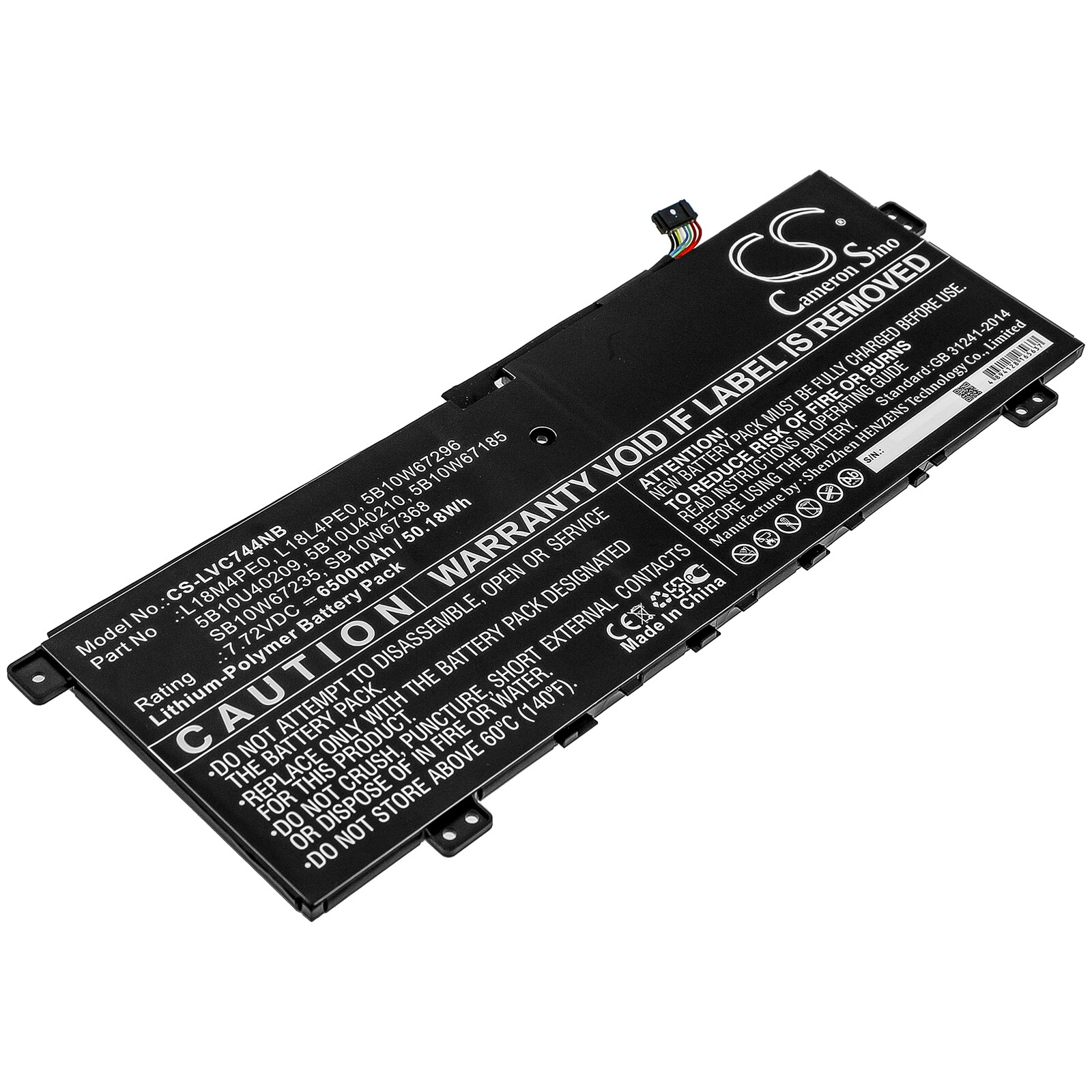 Batteri till Notebook, Bärbar dator för Lenovo Yoga C740 14, Yoga C740-14IML