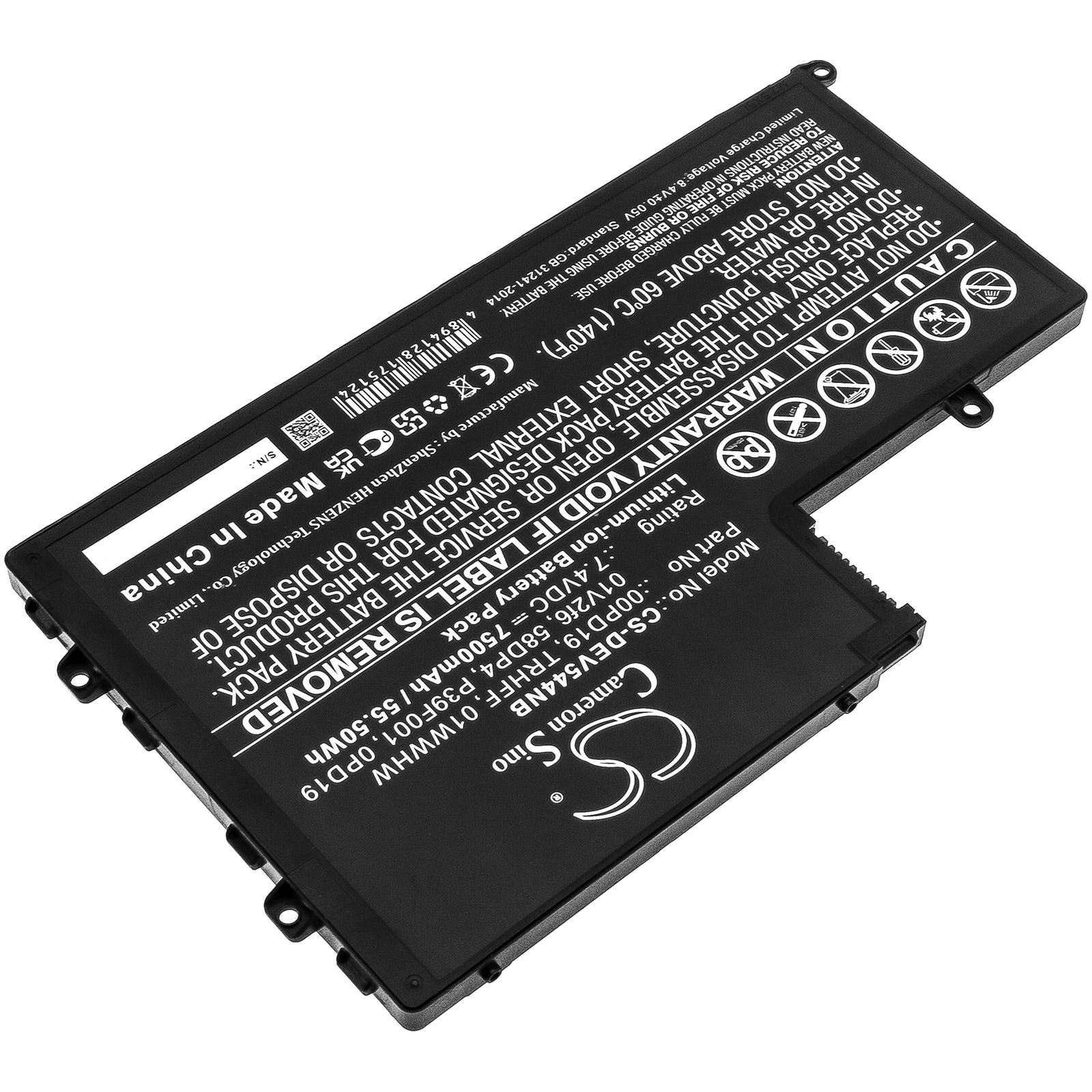 Batteri till Notebook, Bärbar dator för DELL Inspiron 14-5442, Inspiron 14-5443 m.fl.