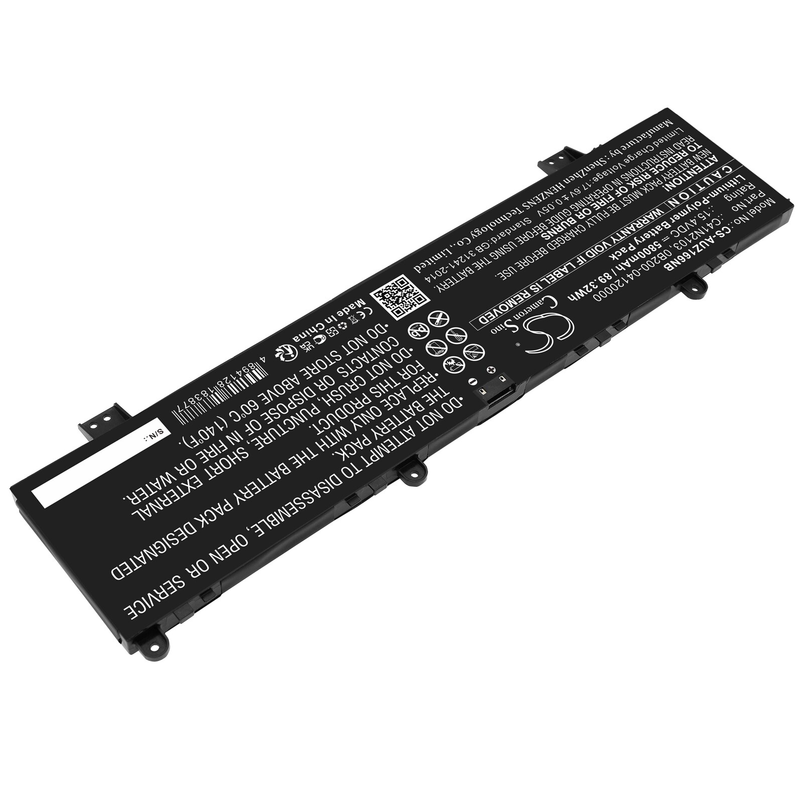 Batteri till Notebook, Bärbar dator för Asus ROG Zephyrus Duo 16 GX650RM-LS016W m.fl.