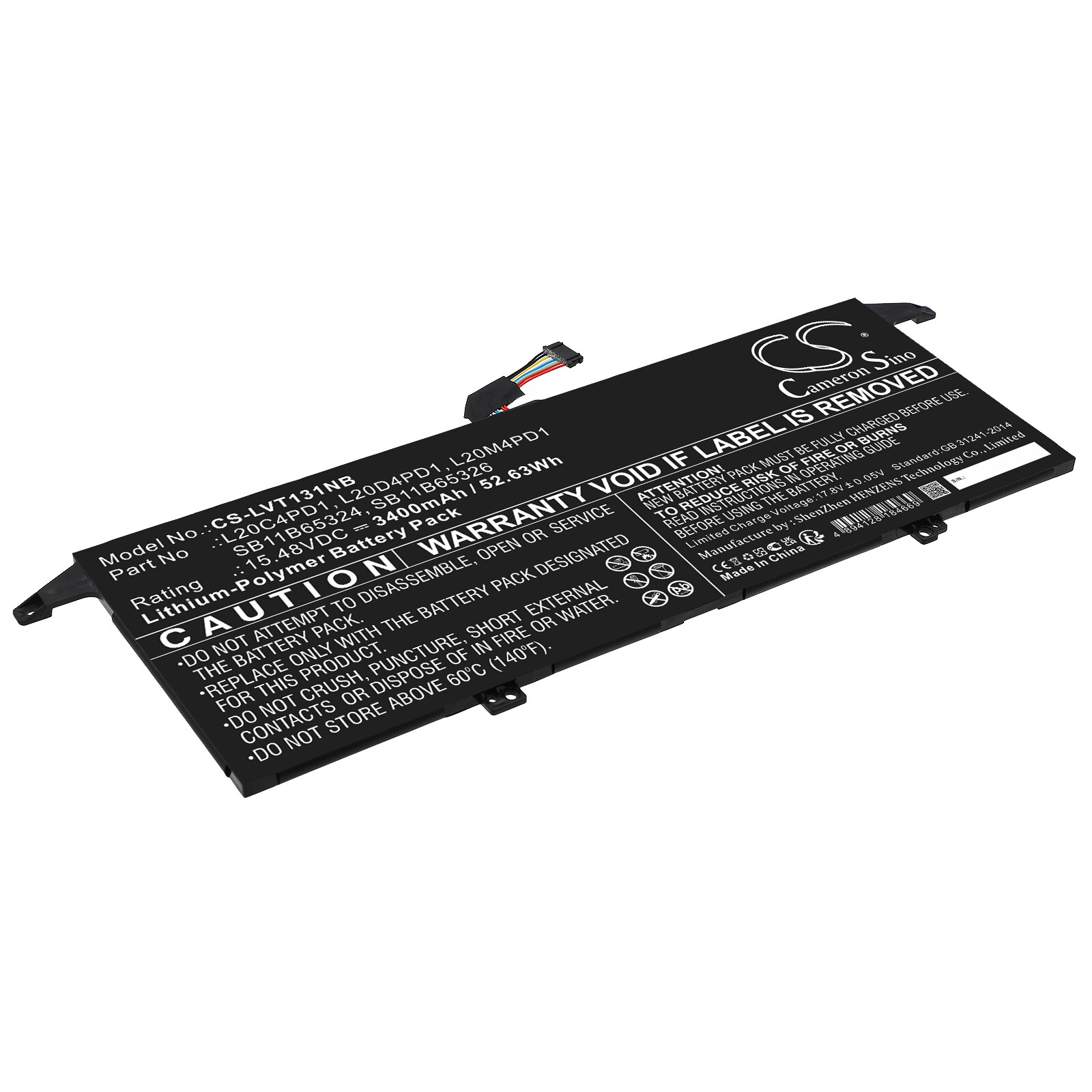 Batteri till Notebook, Bärbar dator för Lenovo ThinkBook 13x ITG 20WJ002LGE m.fl.