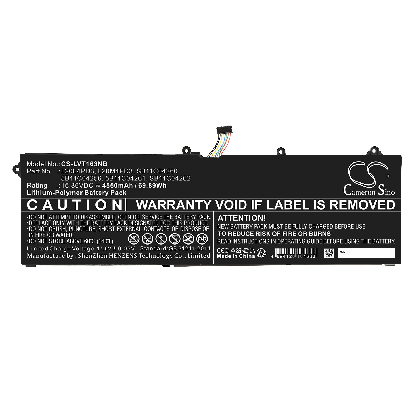 Batteri till Notebook, Bärbar dator för Lenovo ThinkBook 16p G3 ARH 21EK000CRU m.fl.