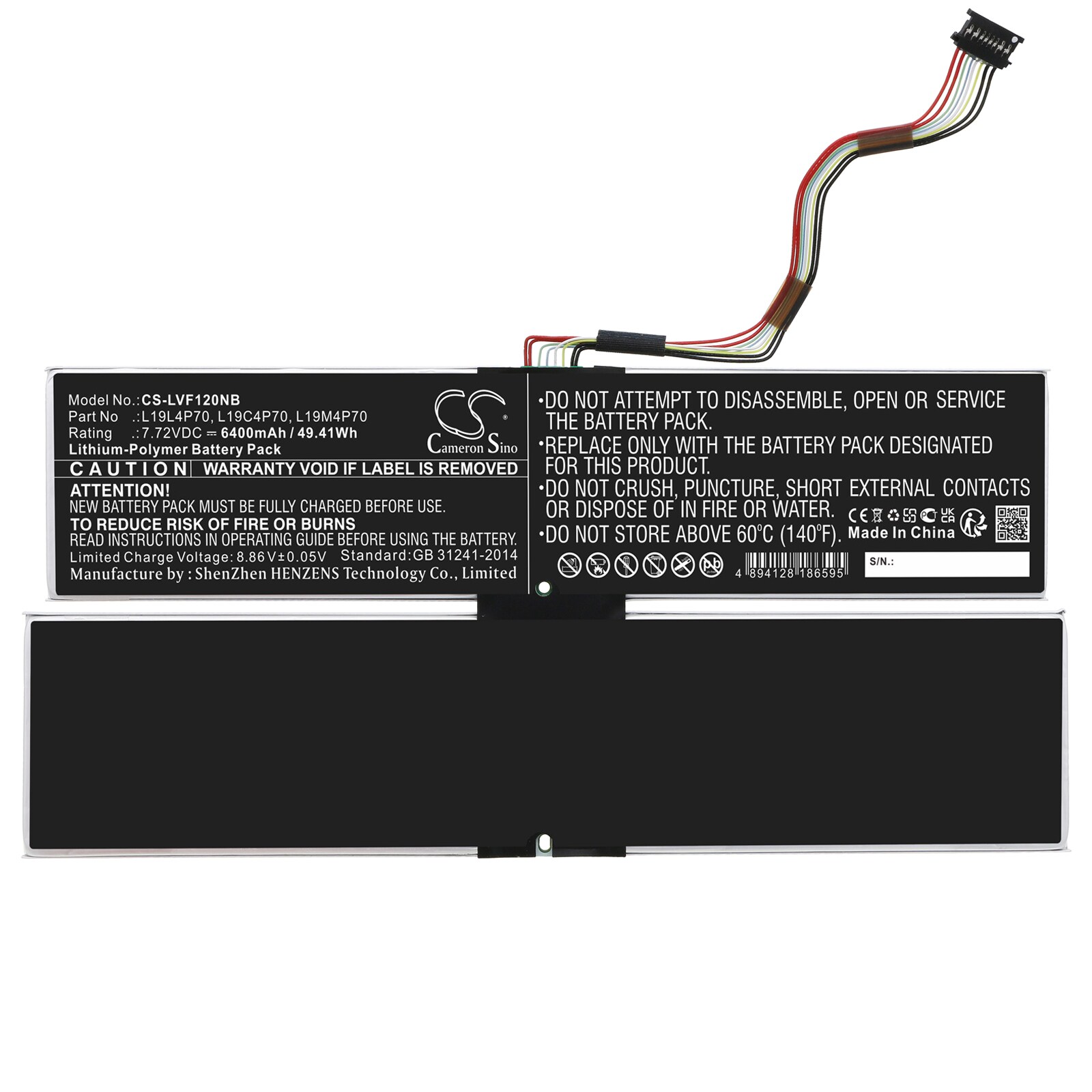 Batteri till Notebook, Bärbar dator för Lenovo ThinkPad X1 Fold Gen 1-20RL000HPG m.fl.
