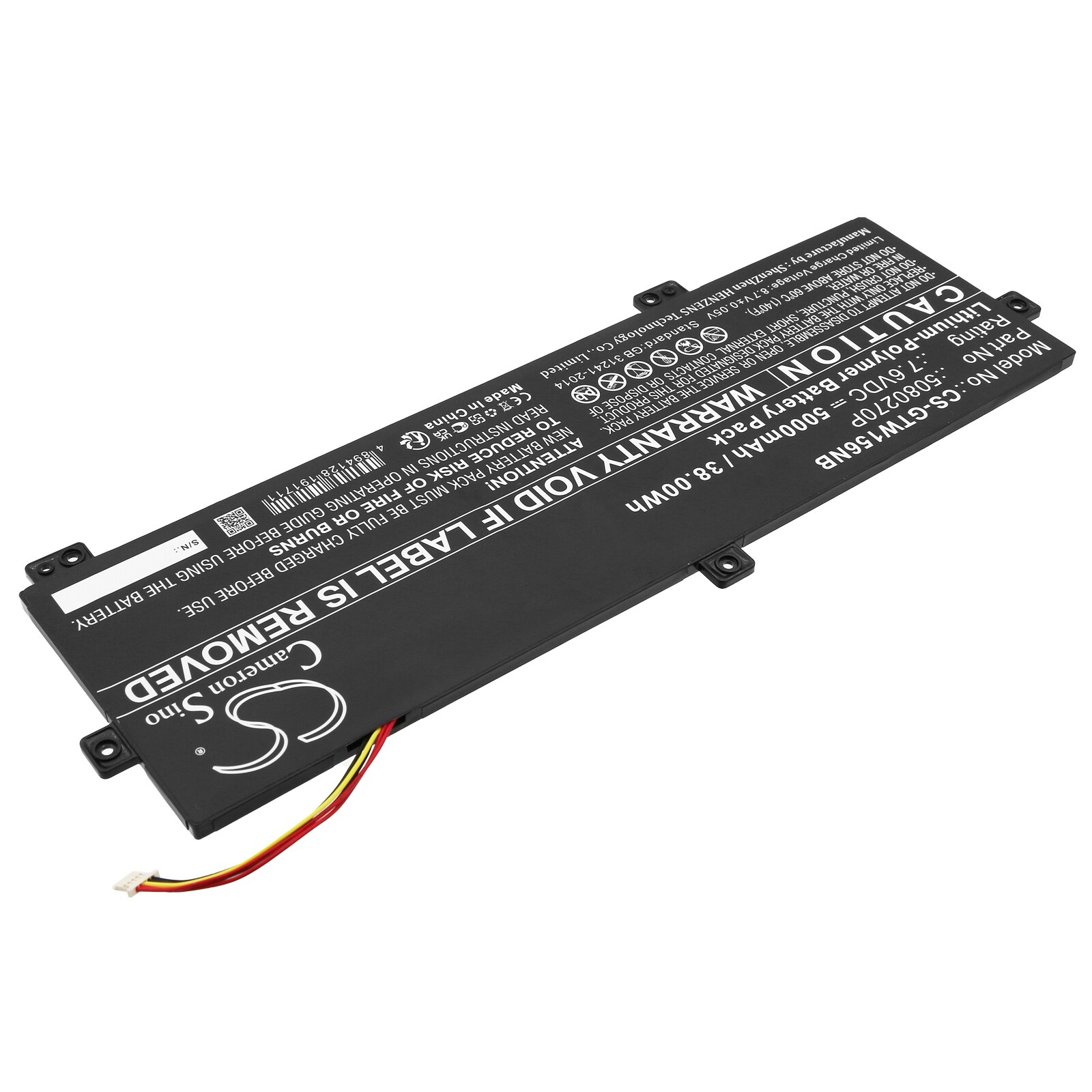 Batteri till Notebook, Bärbar dator för Gateway GWTN156-11BK