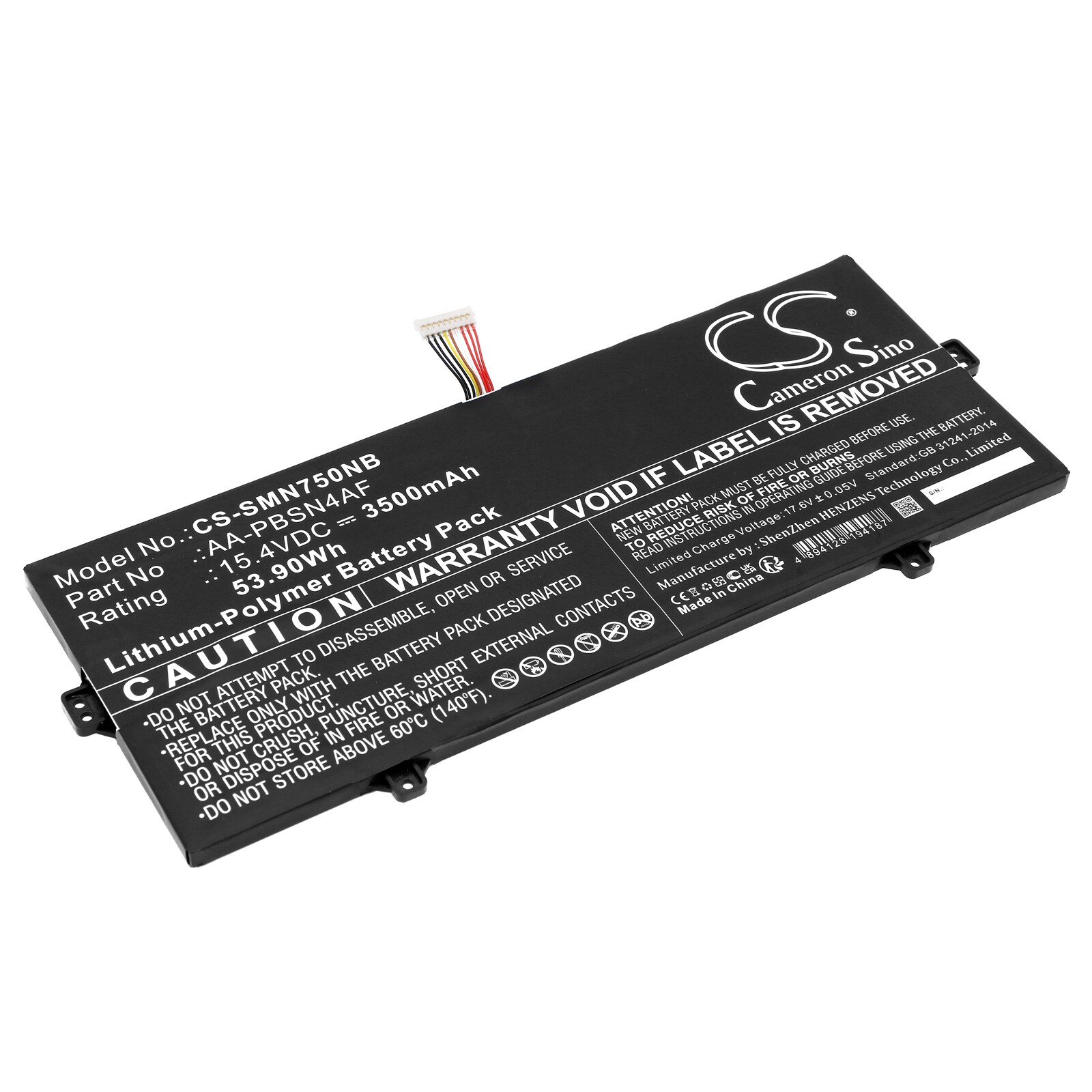 Batteri till Notebook, Bärbar dator för Samsung, NT930SBE-K58F, NP930SBE-K01US m.fl.