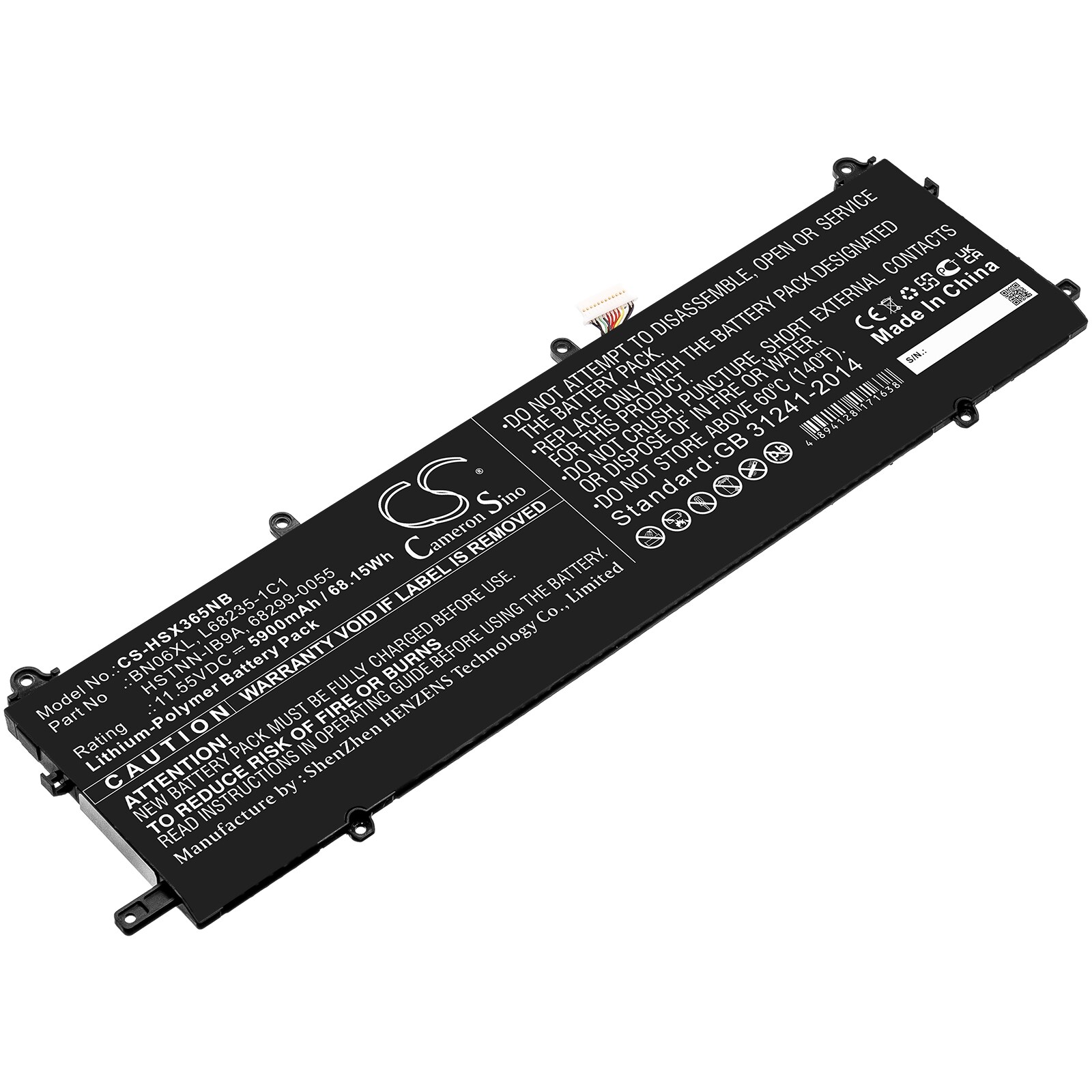 Batteri till Notebook, Bärbar dator för HP Spectre X360 15-EB0005UR m.fl.
