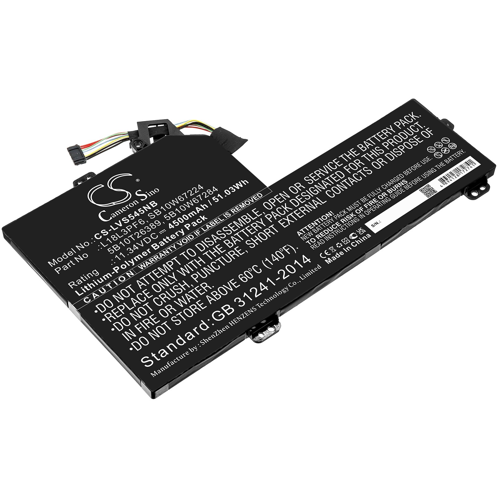 Batteri till Notebook, Bärbar dator för Lenovo Ideapad S540-15IWL GTX