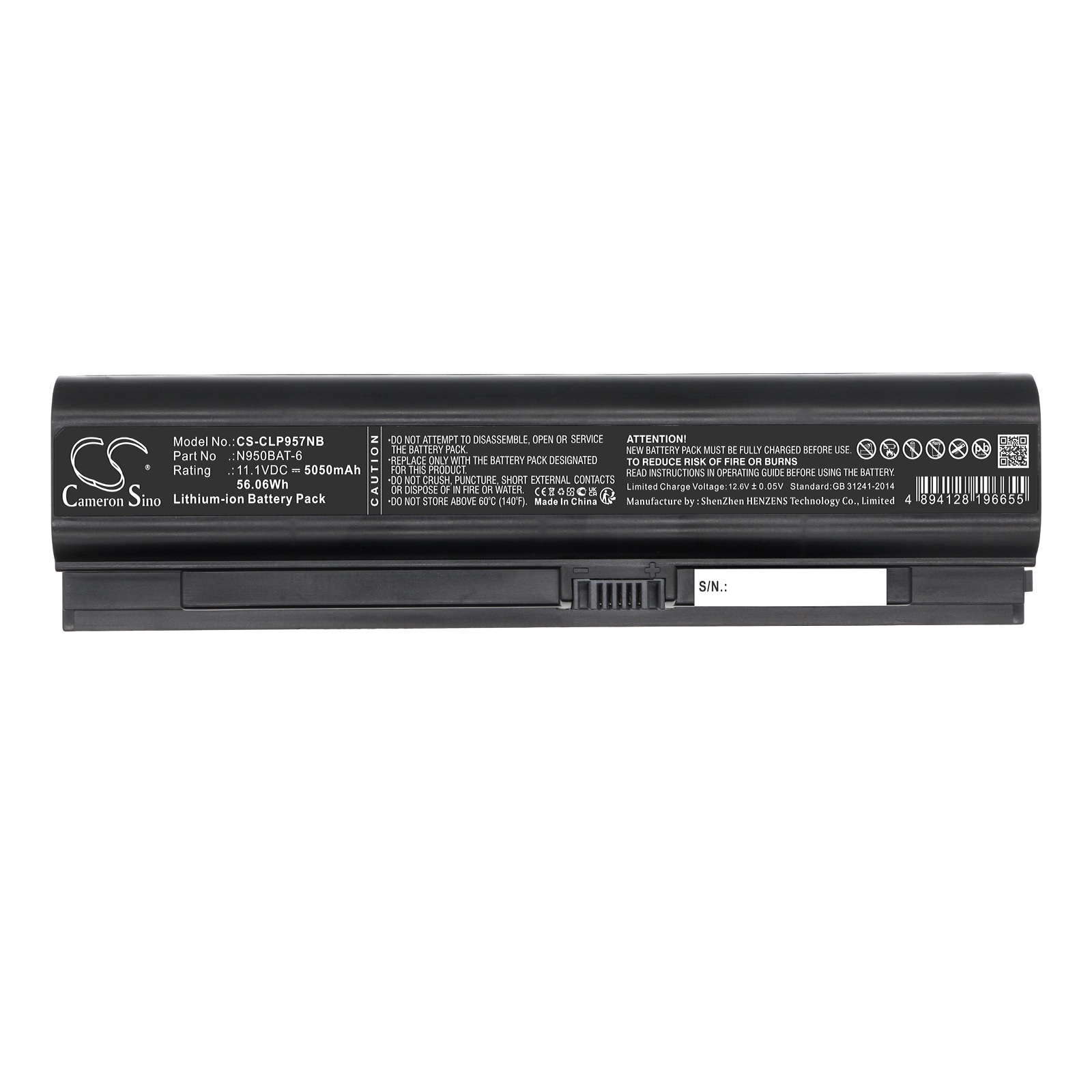 Batteri till Notebook, Bärbar dator för Origin PC EVO16-S