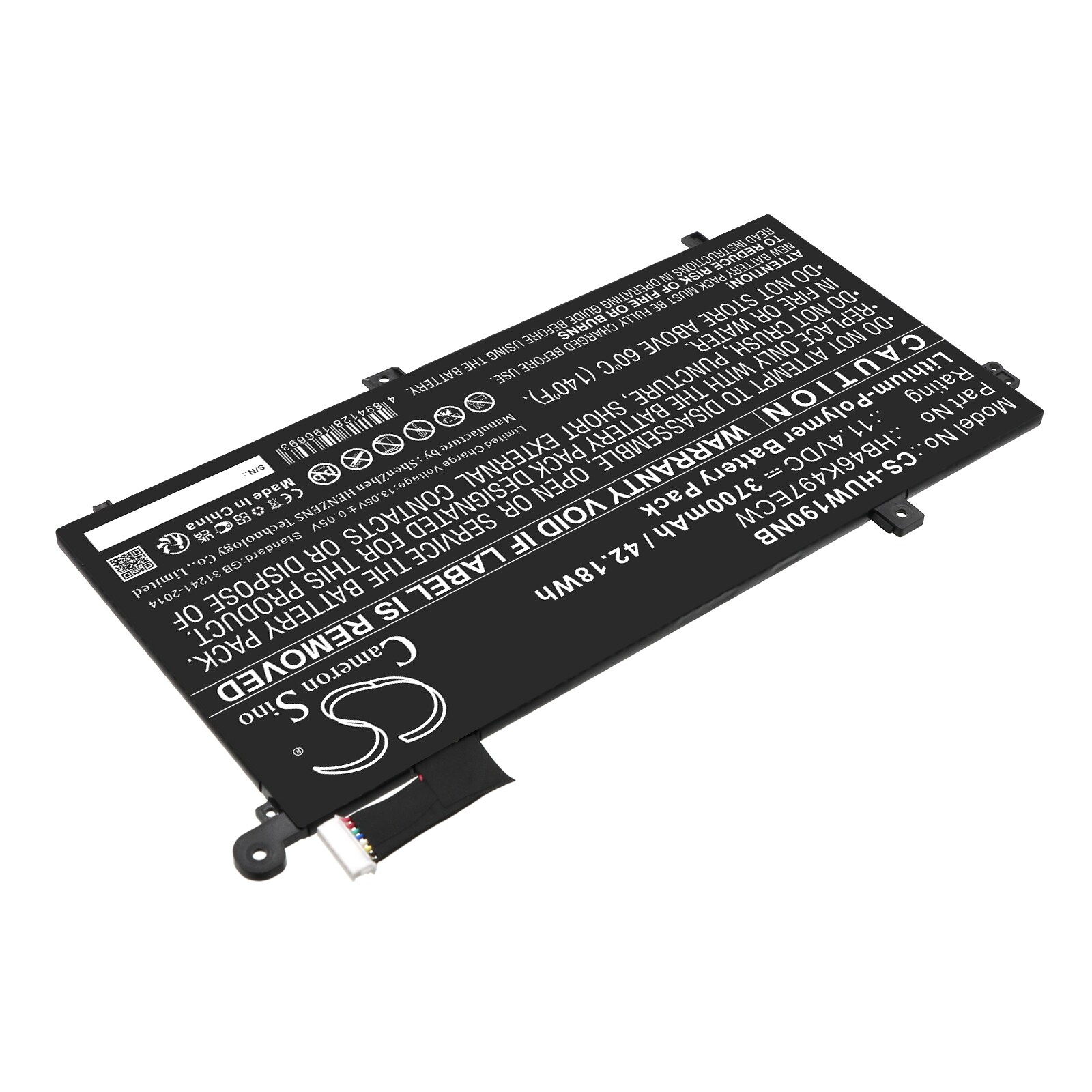 Batteri till Notebook, Bärbar dator för Huawei MateBook D 2018, MateBook D 53010BAJ m.fl.