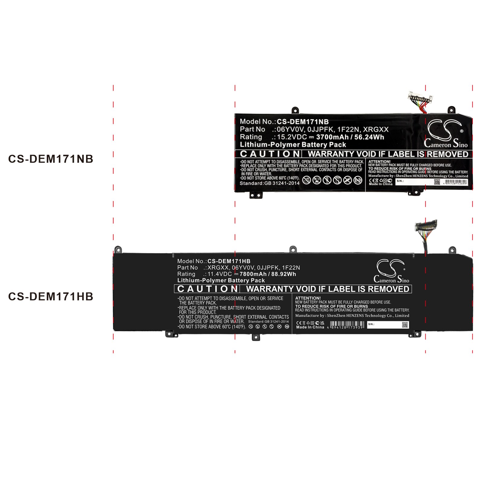 Batteri till Notebook, Bärbar dator för DELL G5 5590-D2785W, ALW15M-D1523S m.fl.