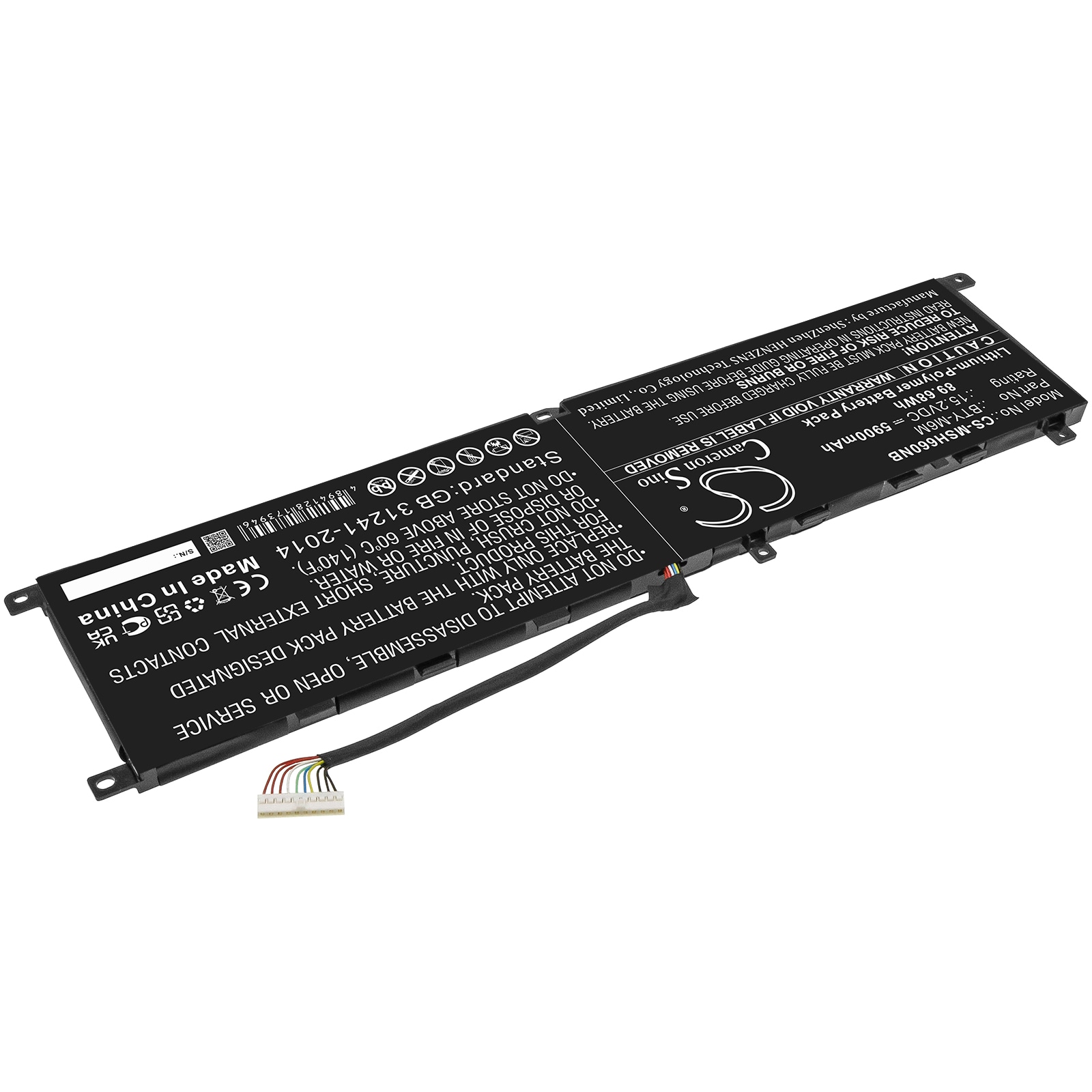 Batteri till Notebook, Bärbar dator för MSI Gs66 Stealth, Ge66 Raider m.fl.