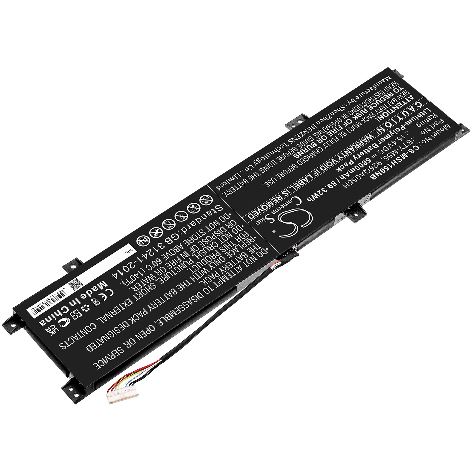 Batteri till Notebook, Bärbar dator för MSI Alpha 15 A3DDK, Alpha 15 A4DEK m.fl.