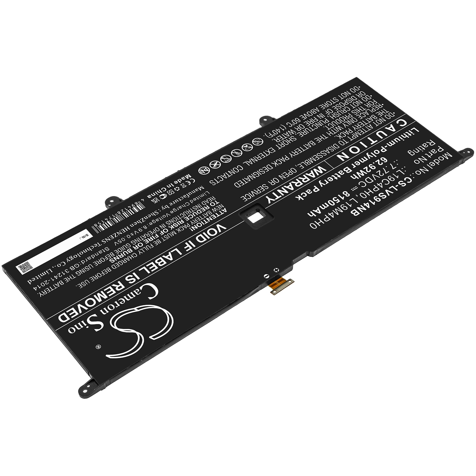 Batteri till Notebook, Bärbar dator för Lenovo Yoga Slim 9 14ITL5 82D1002VIV m.fl.