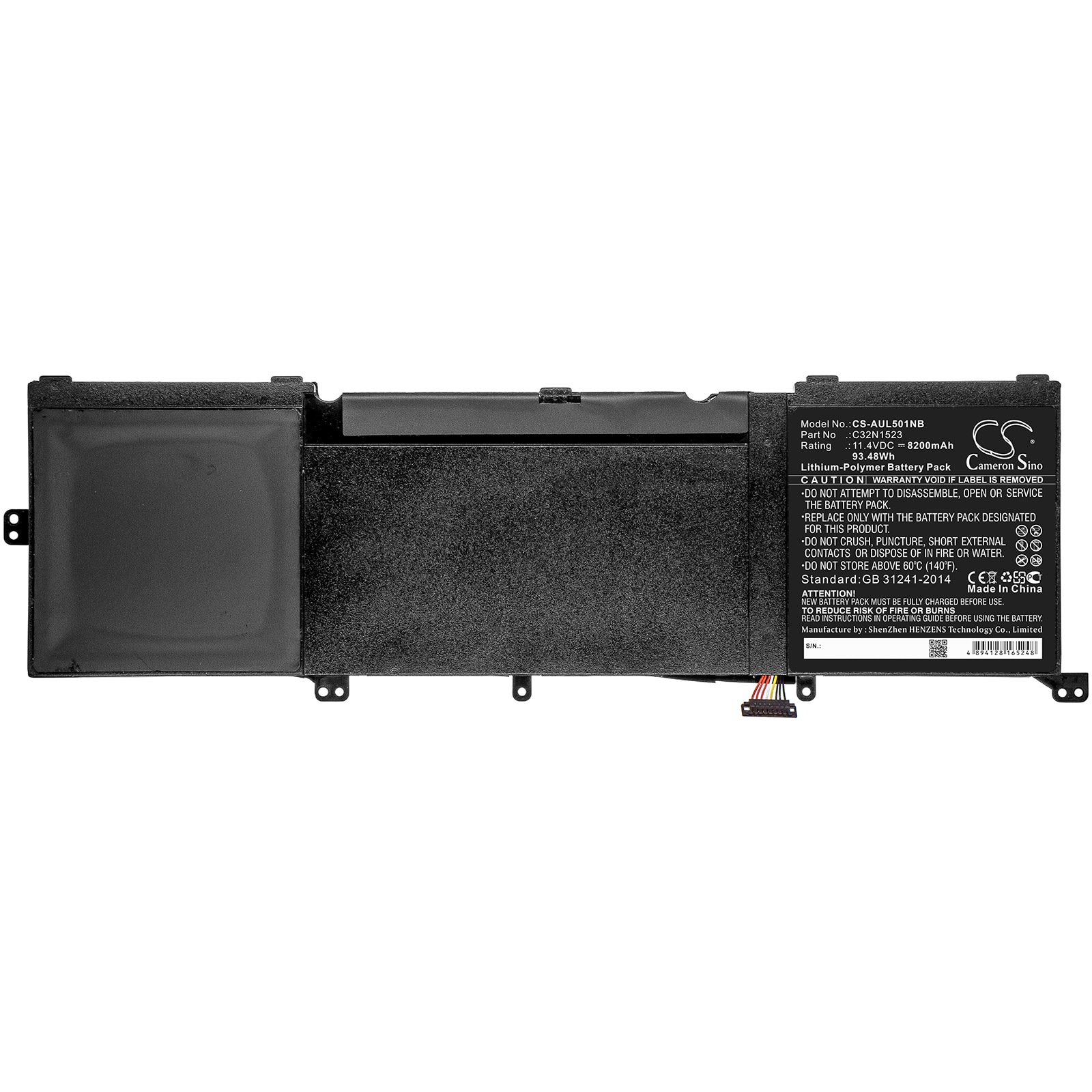 Batteri till Notebook, Bärbar dator för Asus UX501VW-FY062T, ZenBook UX501VW-FJ128T m.fl.